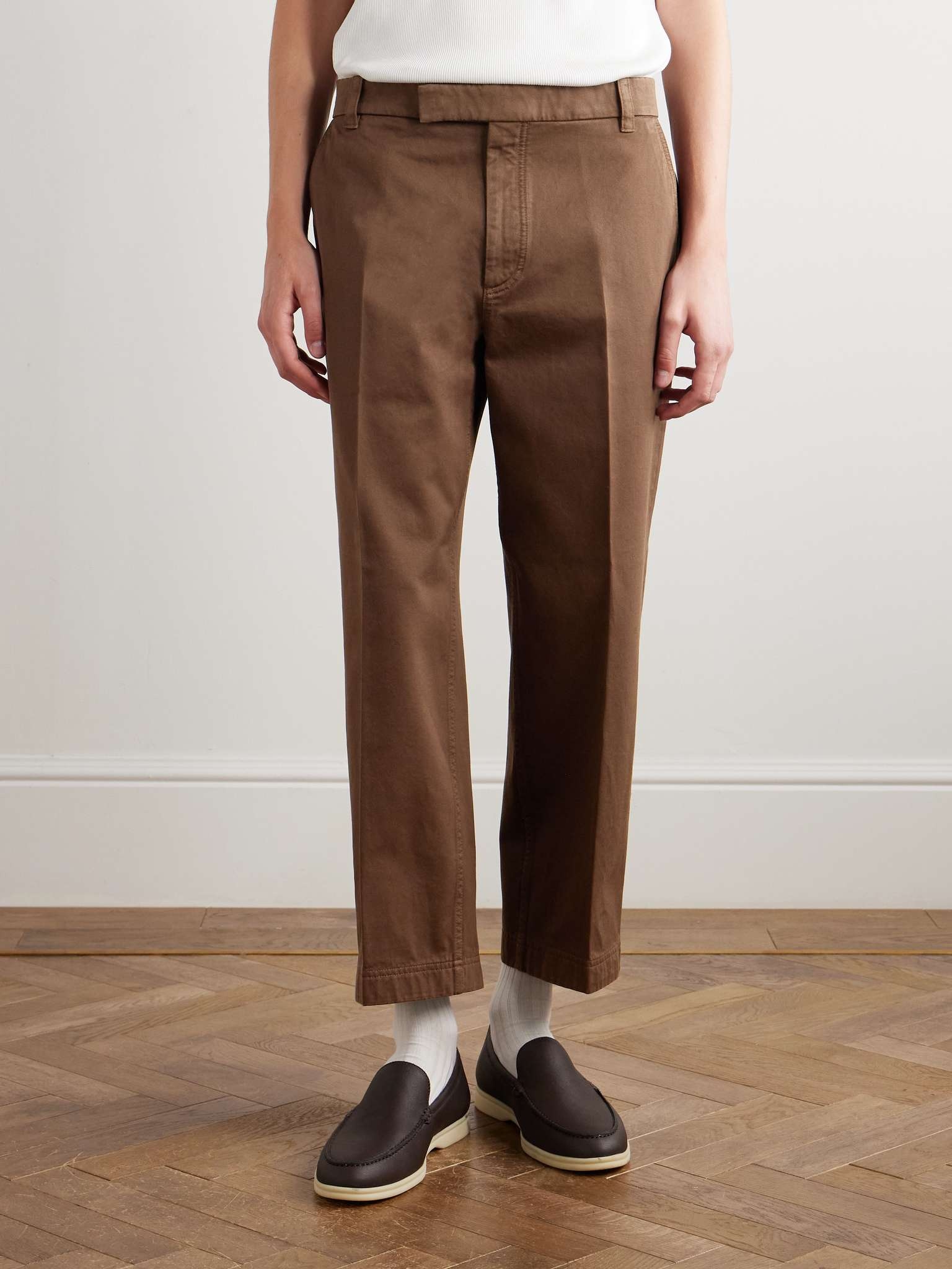 Utility Tapered Garment-Dyed Cotton-Twill Trousers - 3
