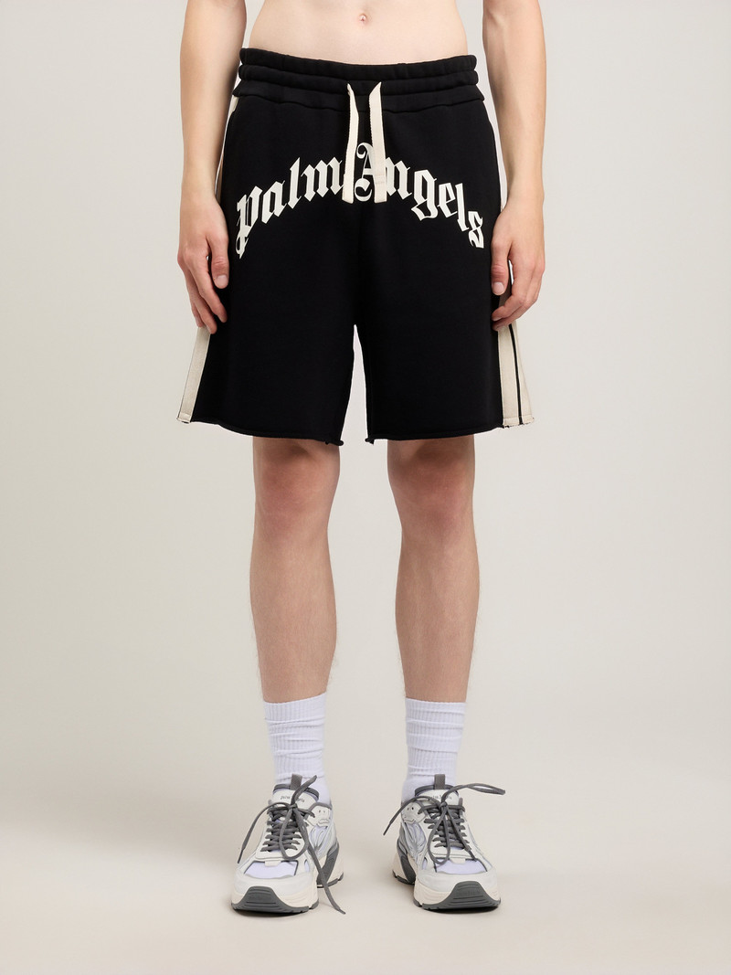 Curved Logo Track Sweatshorts 3