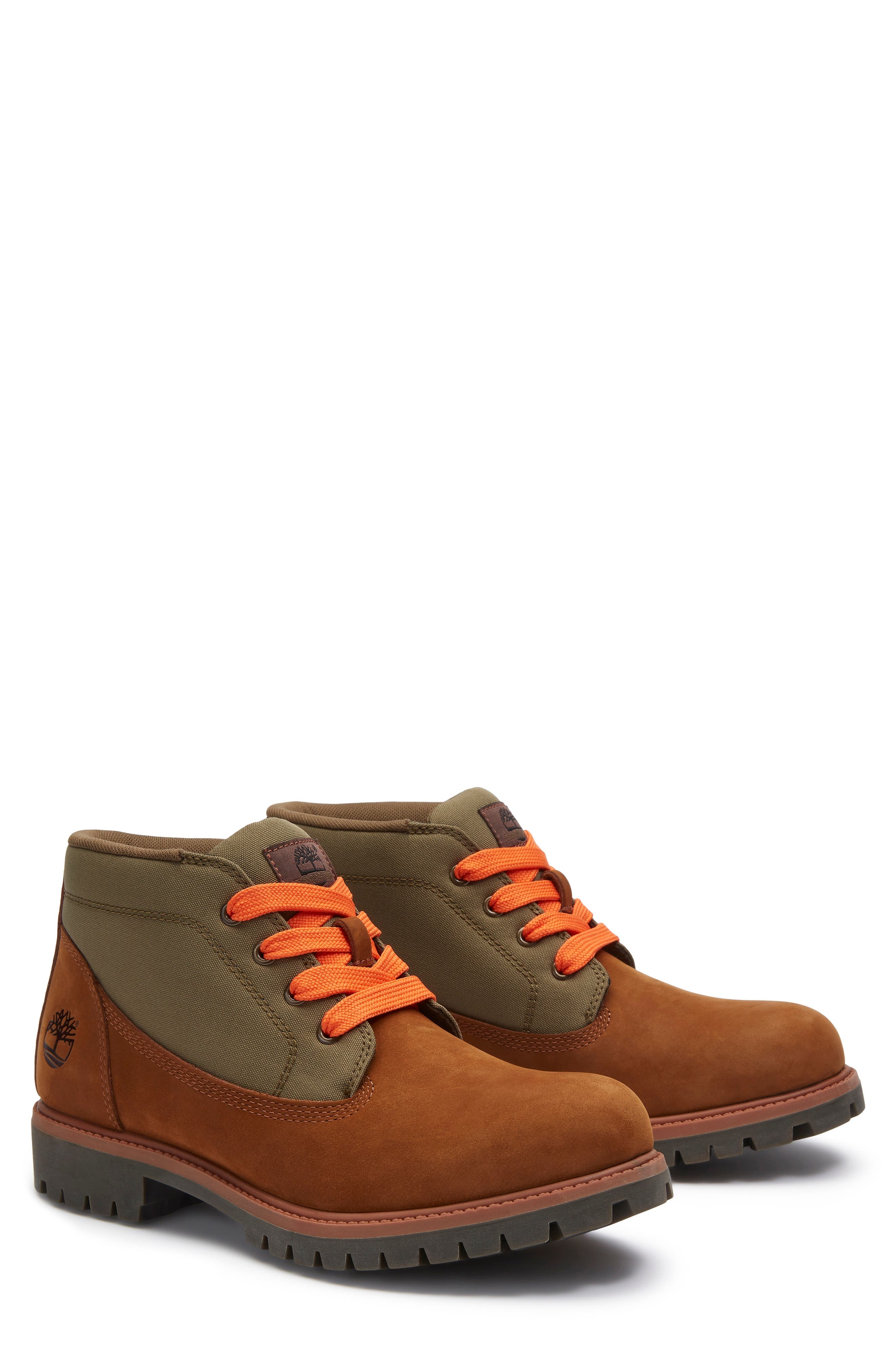 Timberland Premium Waterproof Lace-Up Chukka Boot in Medium Brown Nubuck at Nordstrom - 7