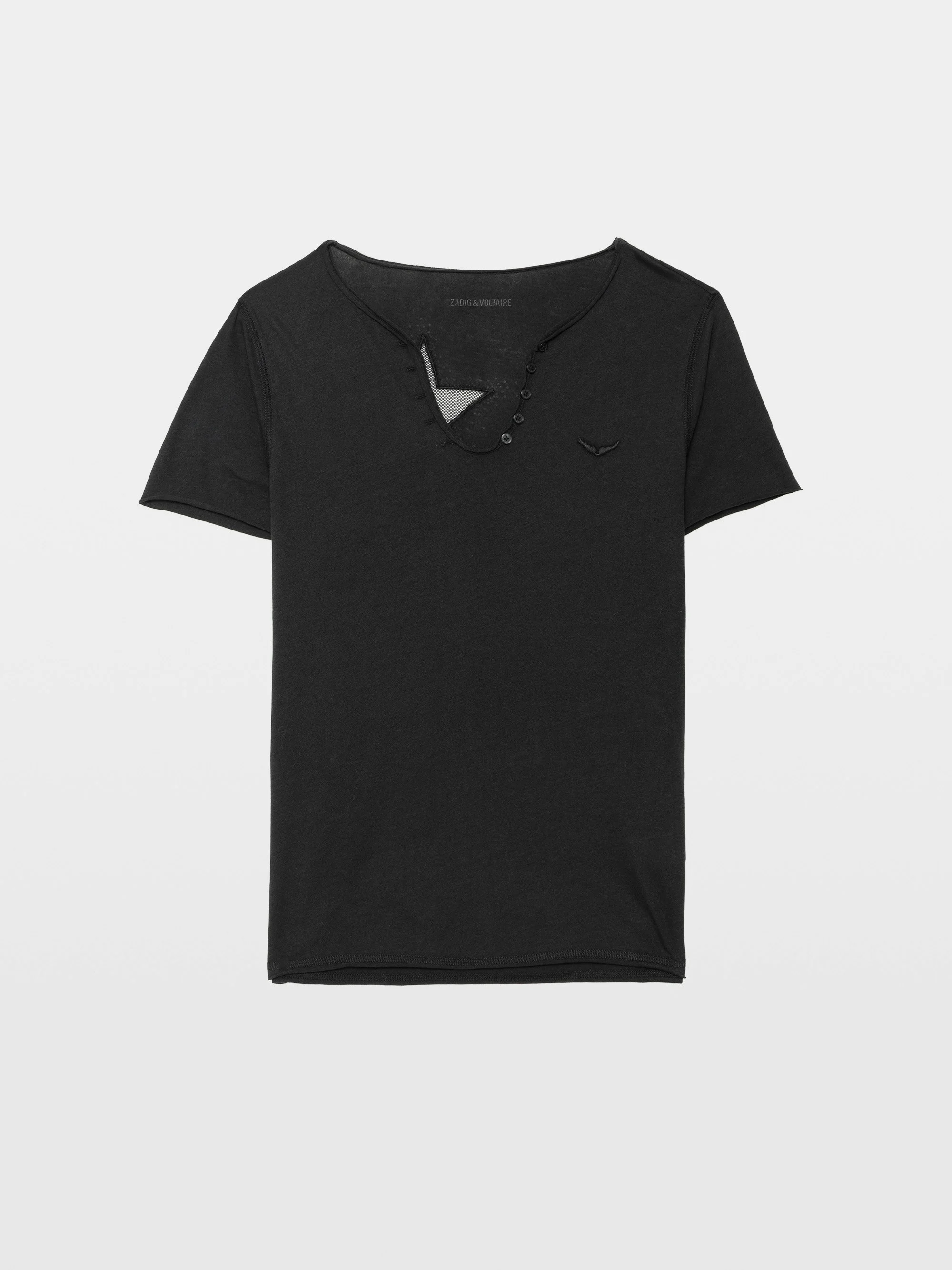 Fishnet Henley T-shirt - 1