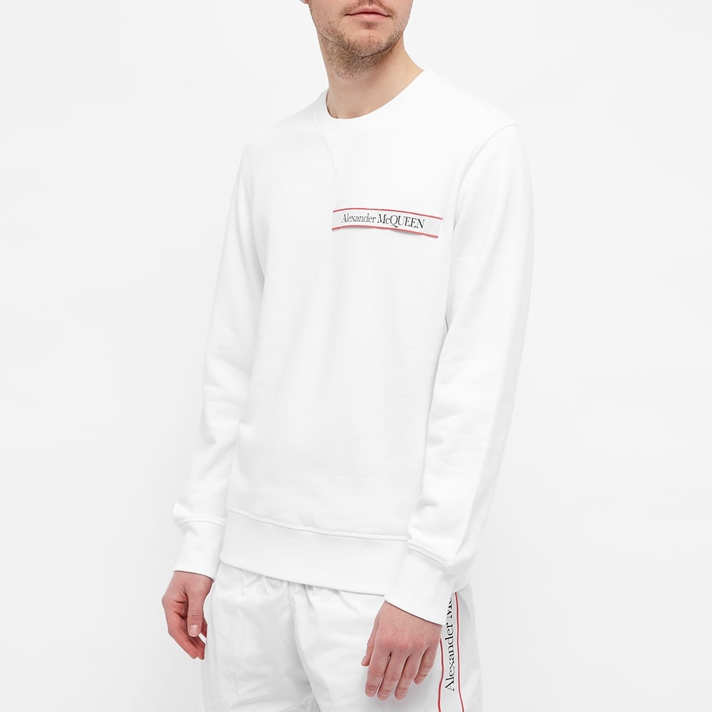 Alexander McQueen Taped Logo Crew Sweat - 3