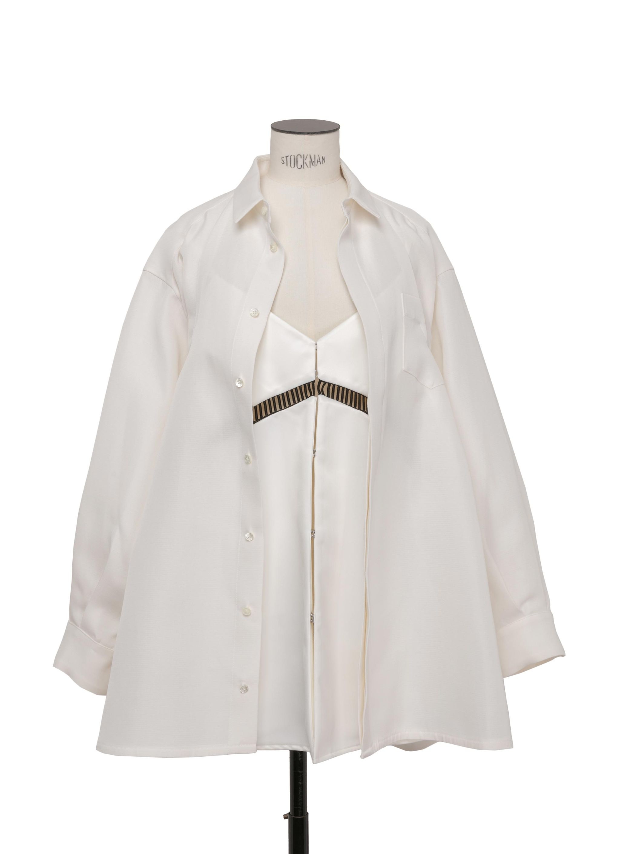Double-Faced Silk Cotton Shirt Dress - 4