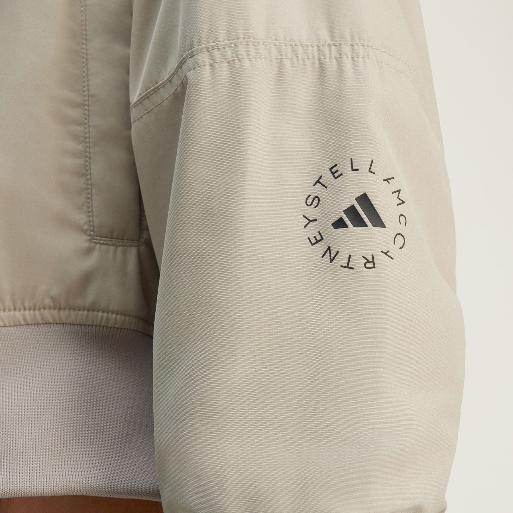 adidas by Stella McCartney TrueNature Woven Bomber Cropped Jacket - 8