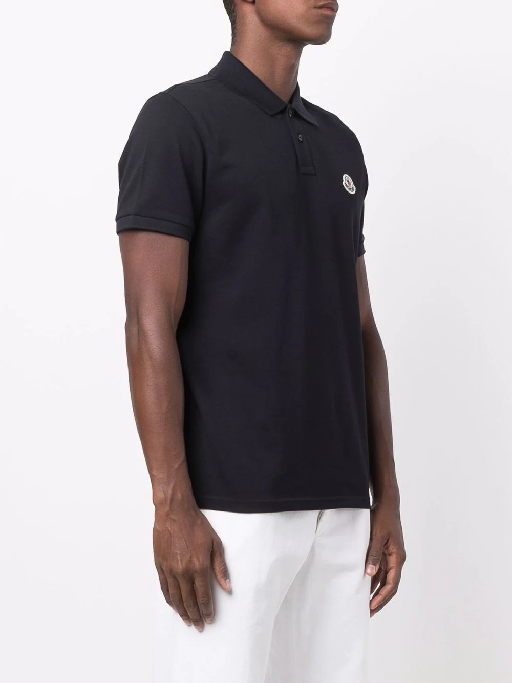 logo patch polo shirt - 3