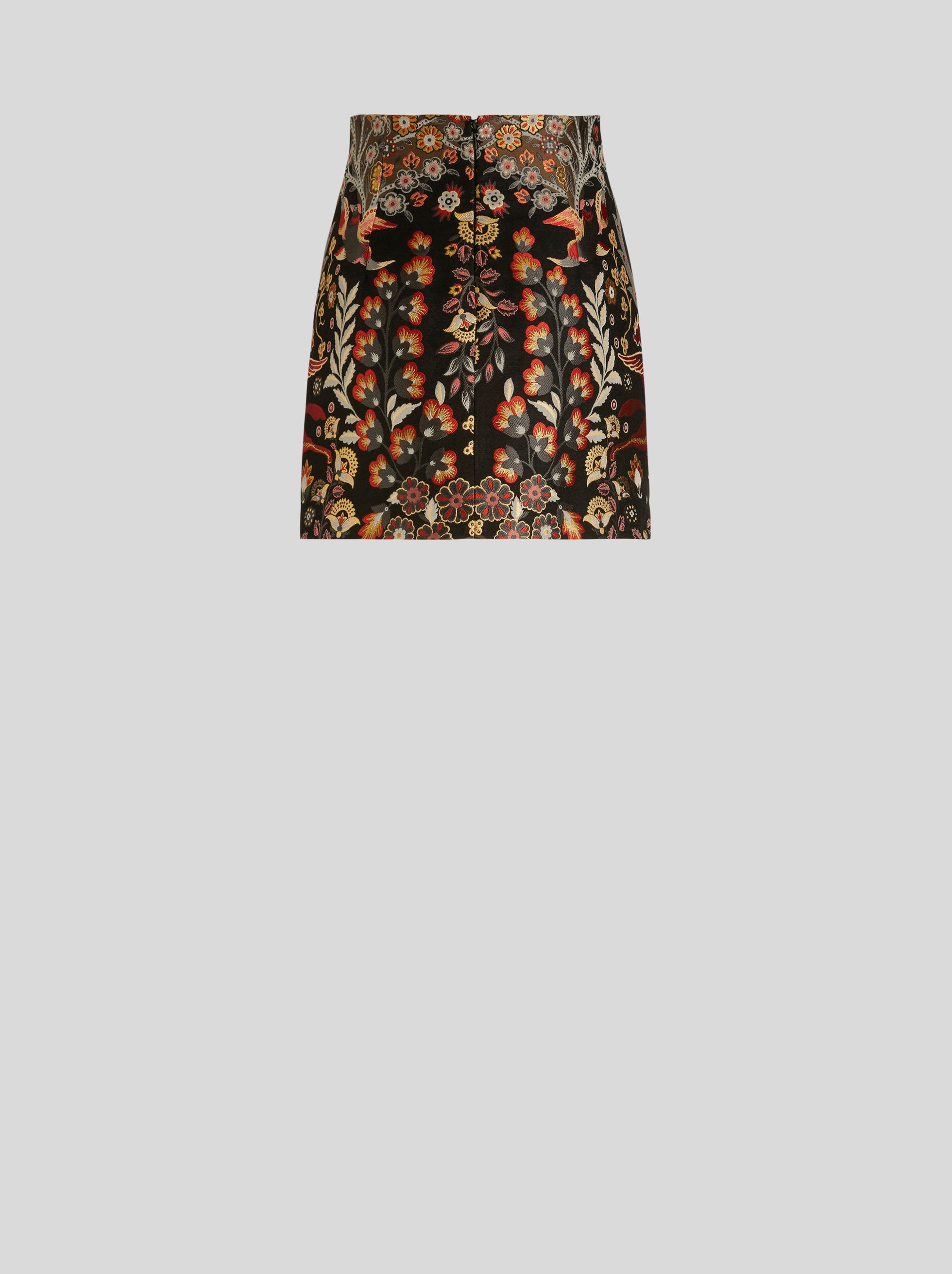 FLORAL JACQUARD SKIRT - 5