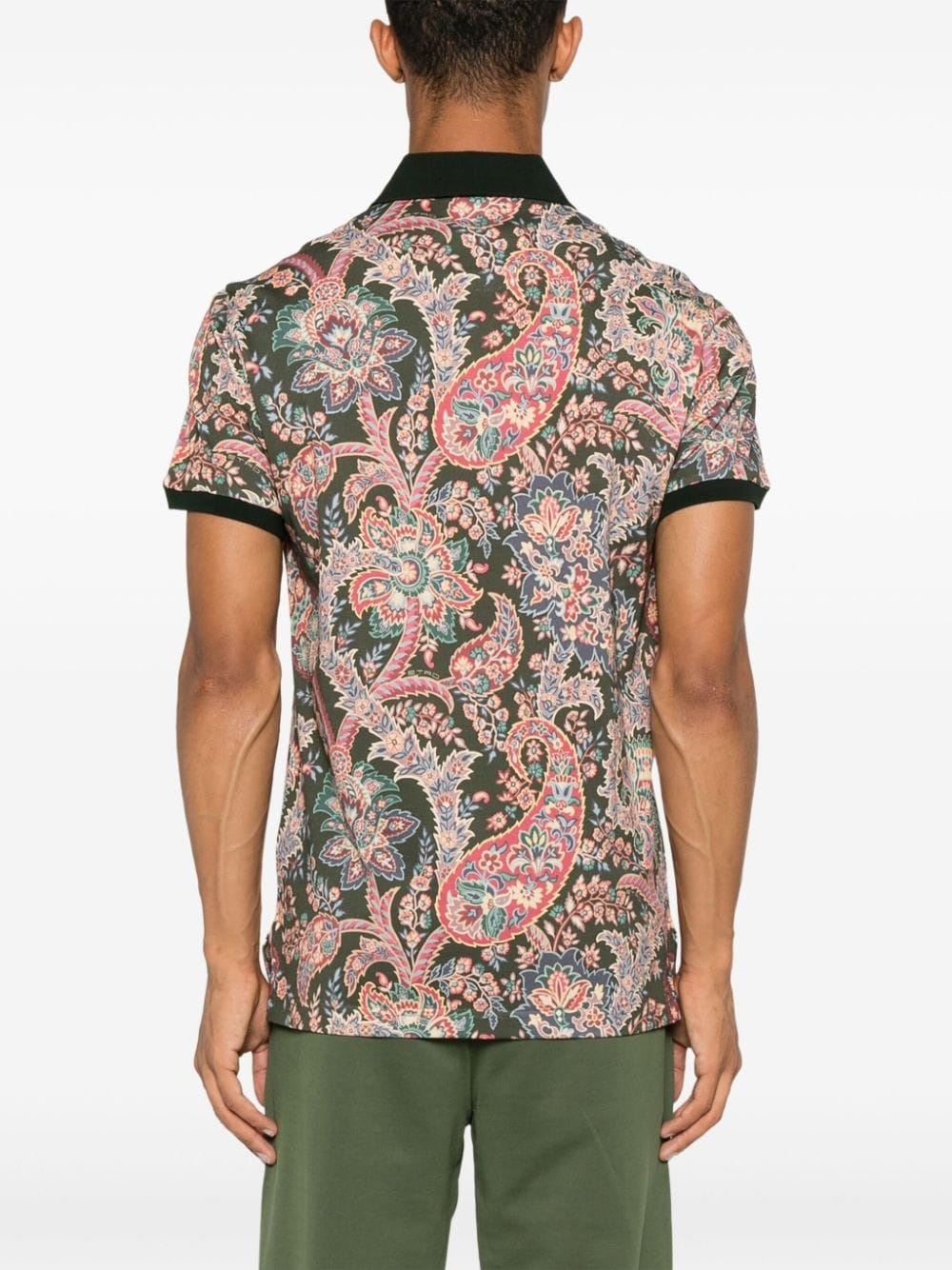 paisley-print polo shirt - 4