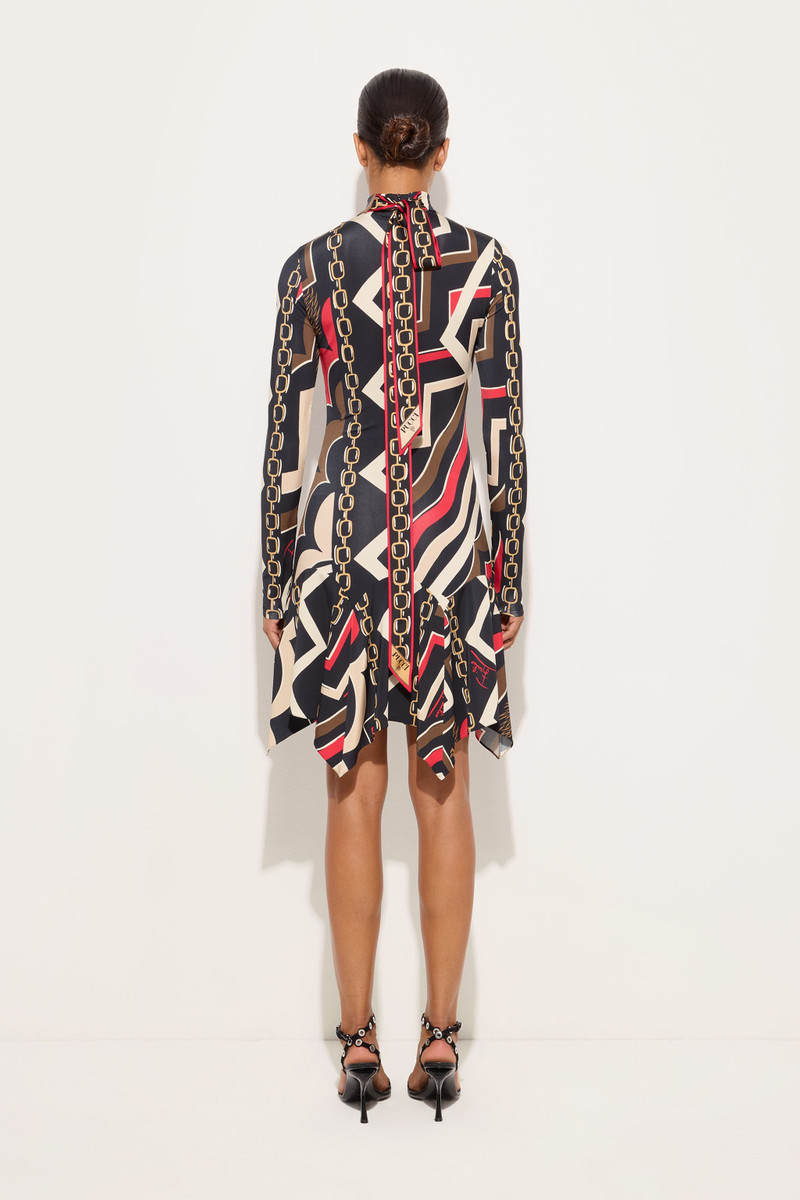 ISTRICE PRINT SATIN JERSEY DRESS 4