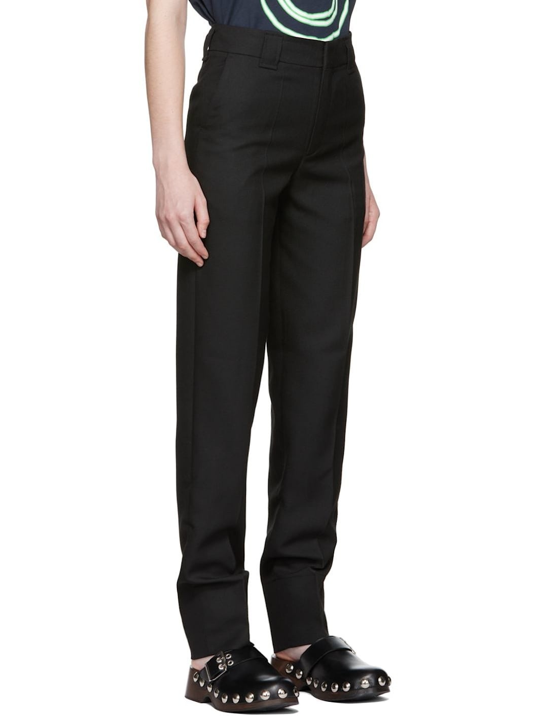 Black Summer Suiting Trousers - 2