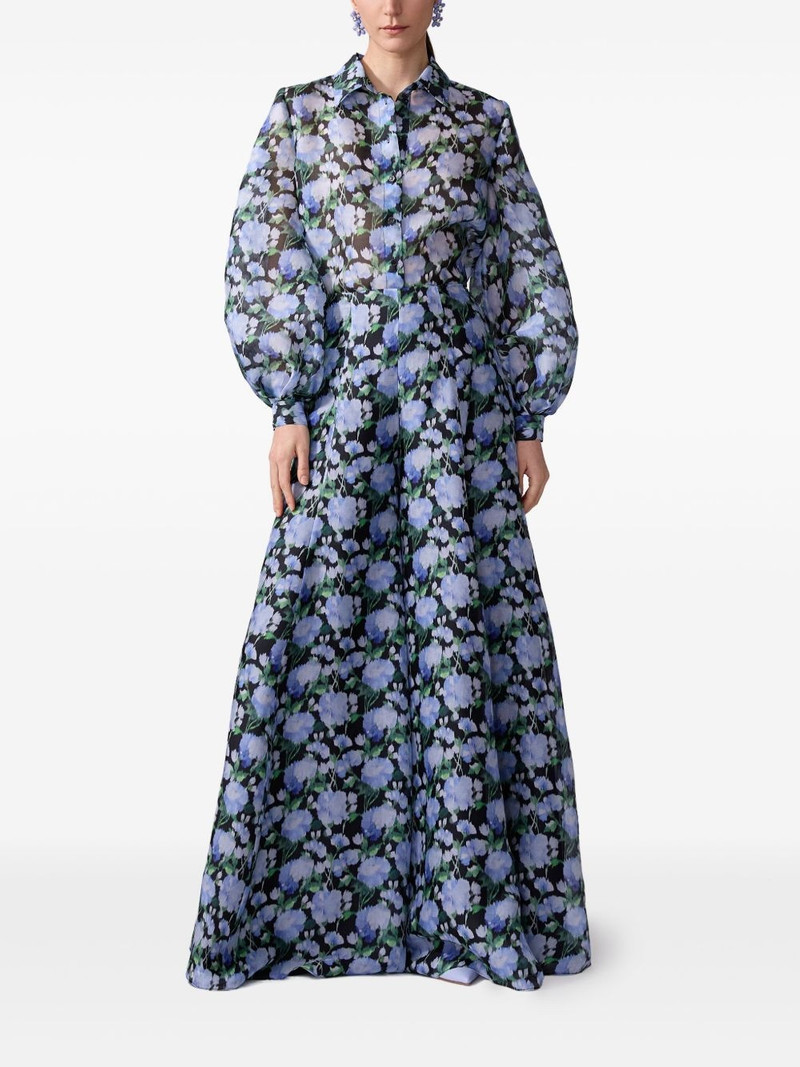 CAROLINA HERRERA peony-print shirt outlook