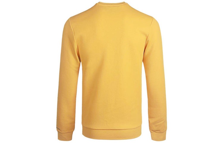 adidas neo M Cs Vrsty Sw Logo Printing Knit Sports Round Neck Pullover Yellow GJ8949 - 2