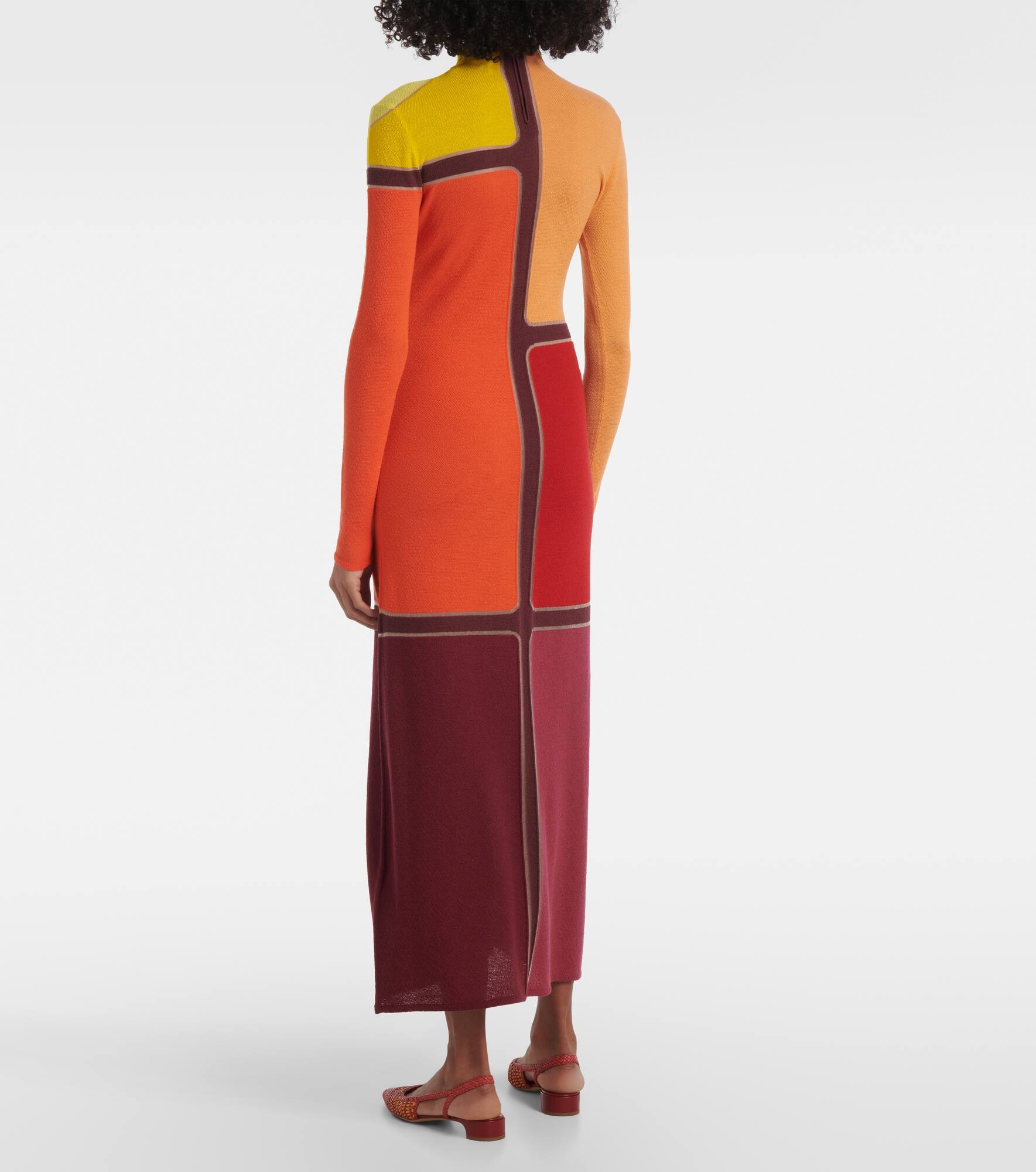 Apollonis wool and cashmere maxi dress - 3
