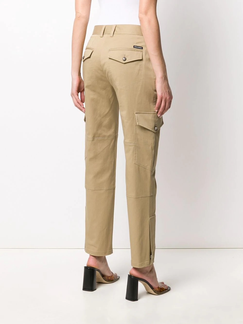 slim-fit cargo trousers - 4