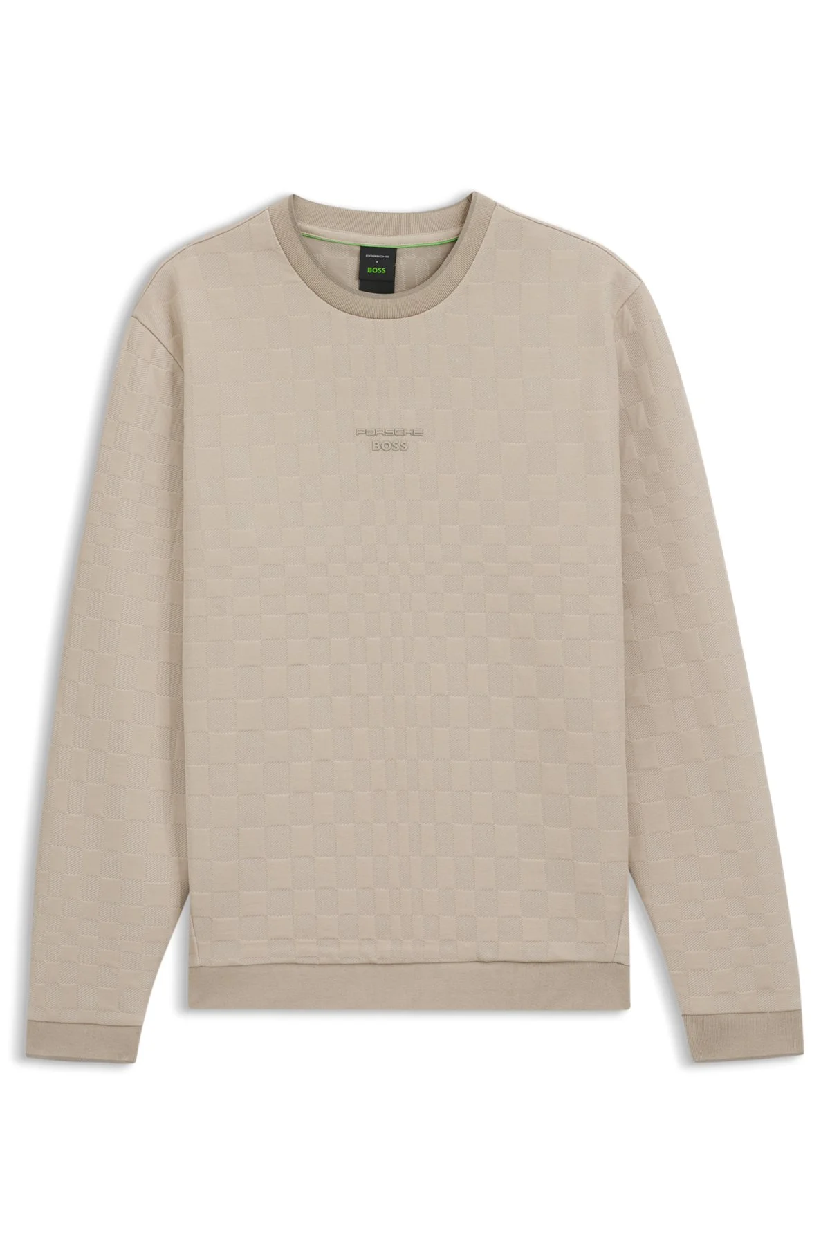 PORSCHE X BOSS SWEATSHIRT WITH PASHA CHECK JACQUARD - 1