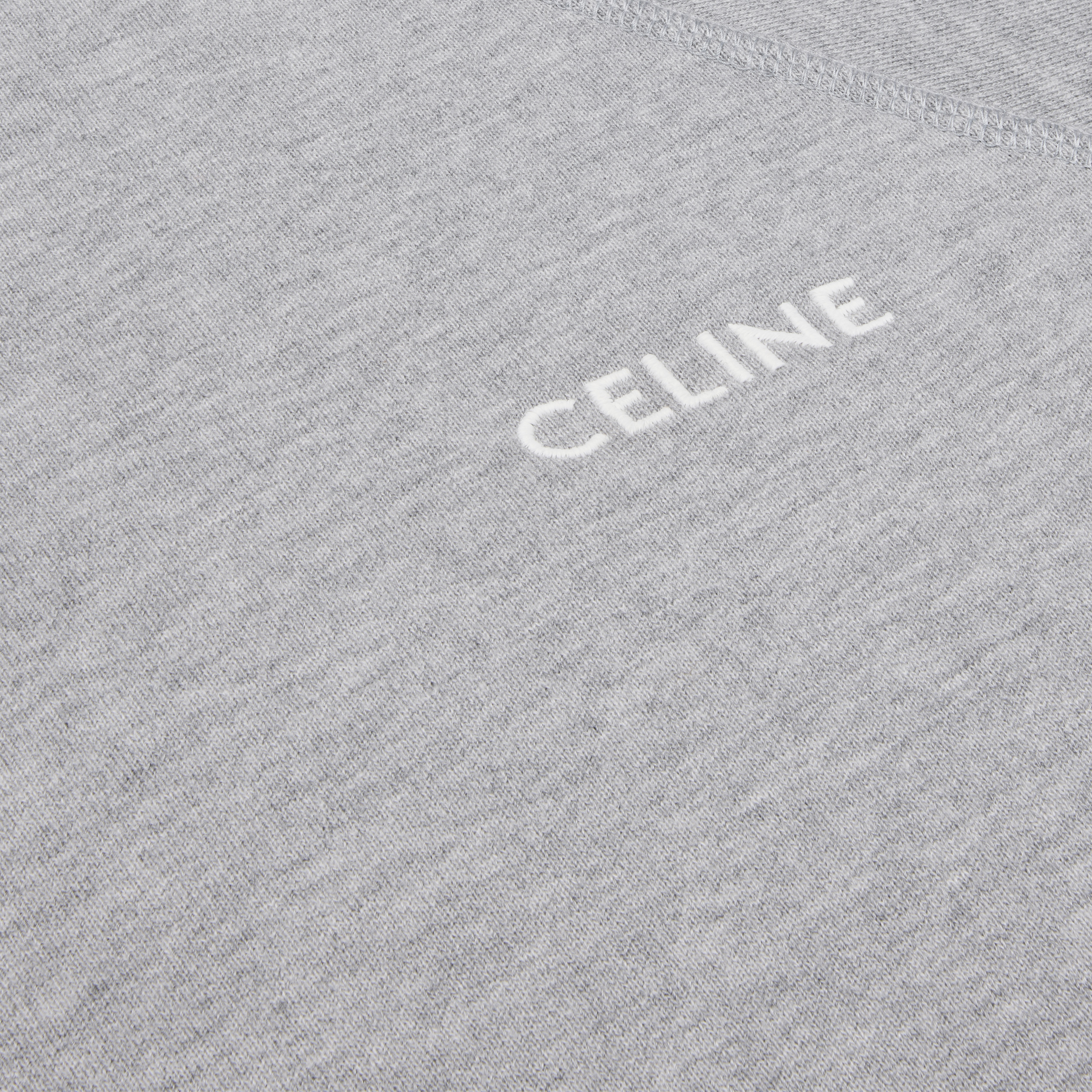 celine sweatshirt in cotton fleece - 4