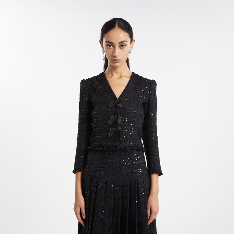 SEQUIN TWEED JACKET 5