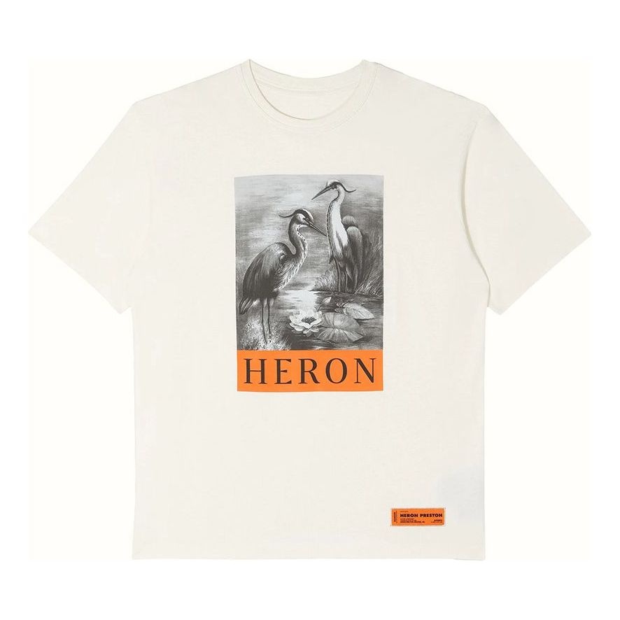 HERON PRESTON Heron T-shirt 'White' HMAA026C99JER0010110 - 1