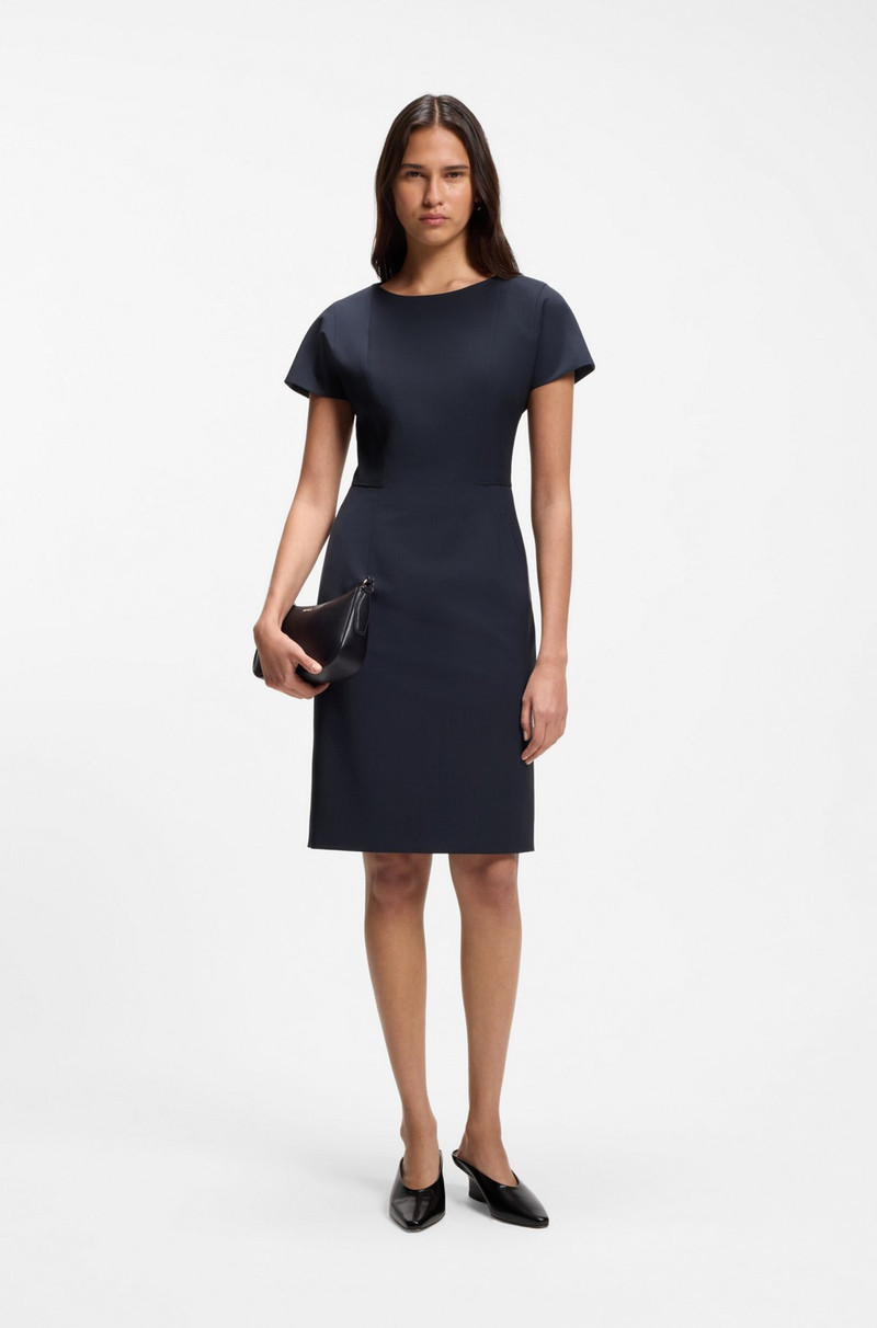 BOSS SLIM-FIT DRESS IN ITALIAN STRETCH WOOL outlook