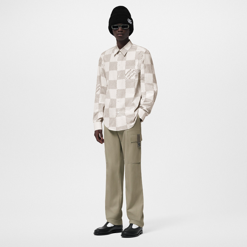 Louis Vuitton Damier Long-Sleeved Classic Cotton Shirt outlook