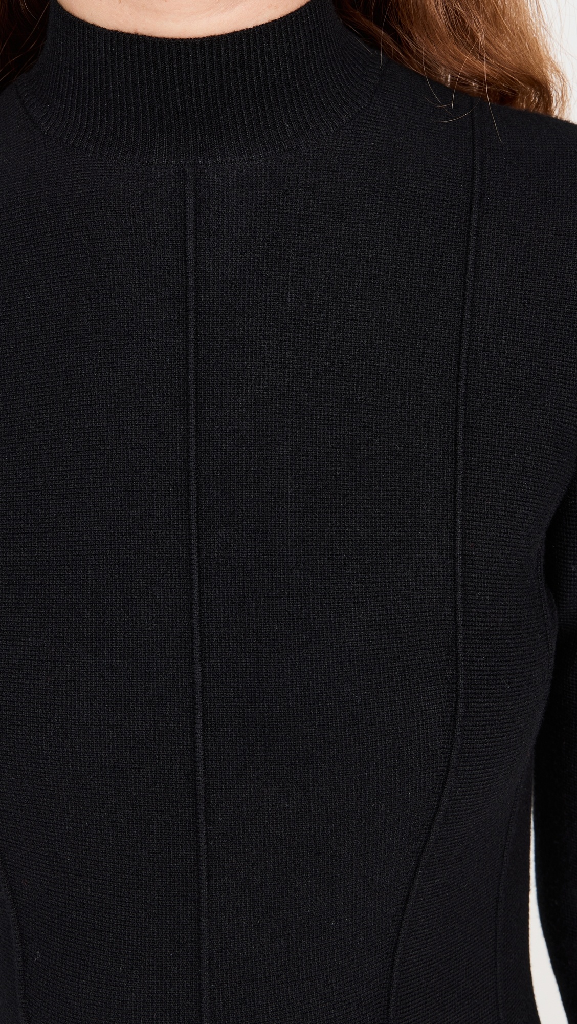 Knit Long Sleeve Corset Dress - 5
