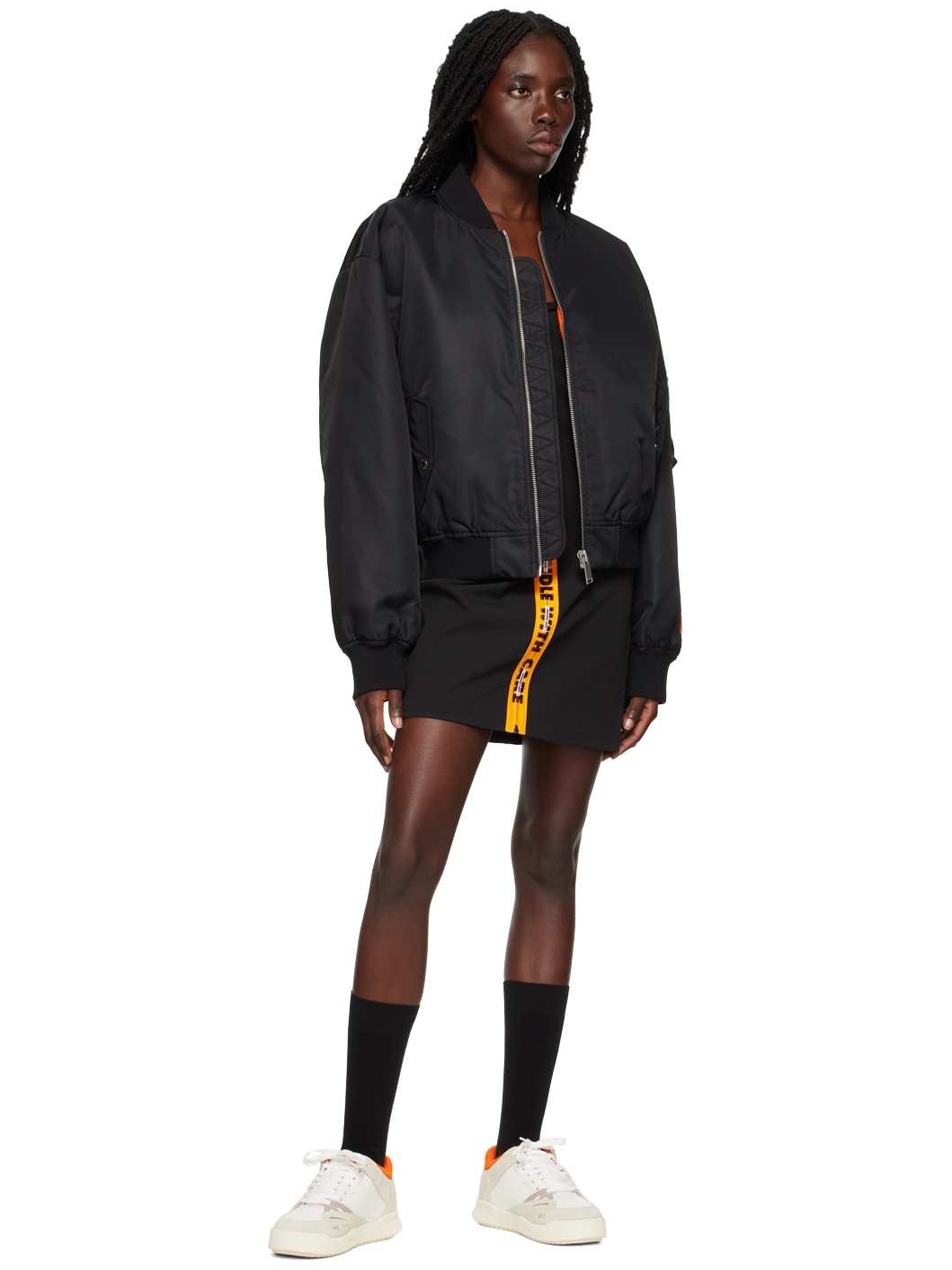 Black Stretch Minidress - 4