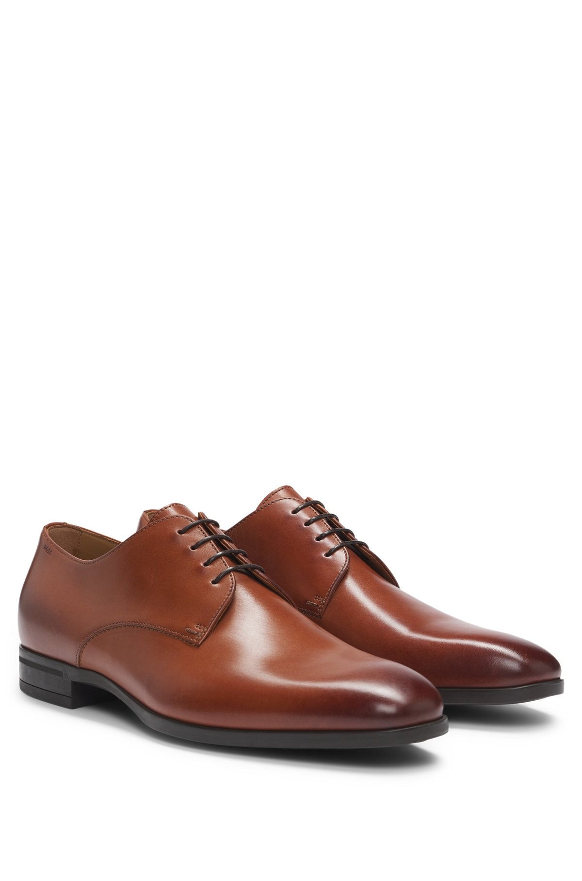 LEATHER DERBY SHOES WITH RUBBER SOLE - 2