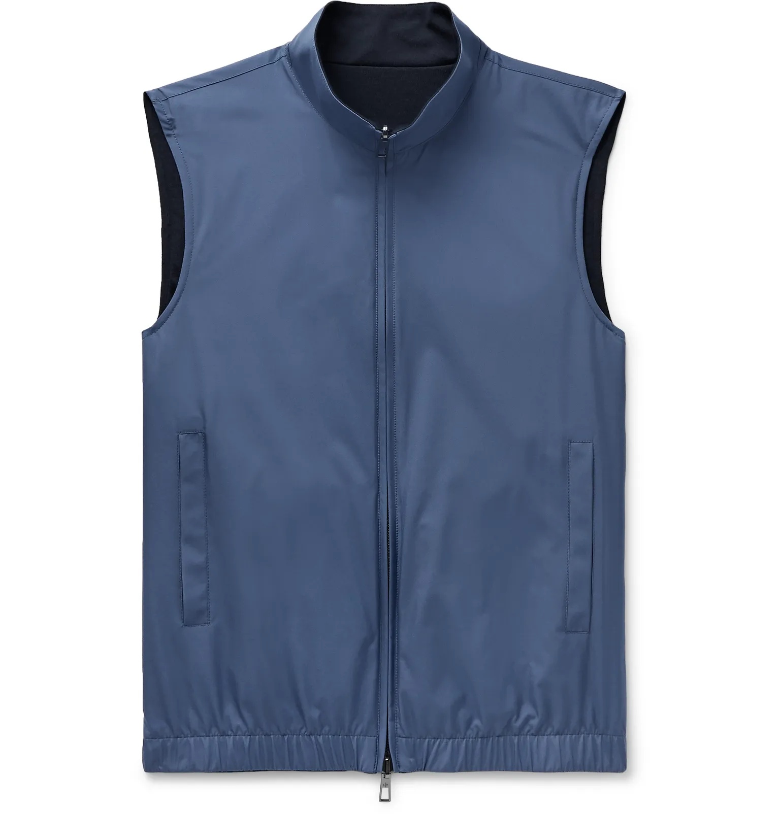 Slim-Fit Reversible Storm System Shell and Super Wish Virgin Wool Gilet - 15