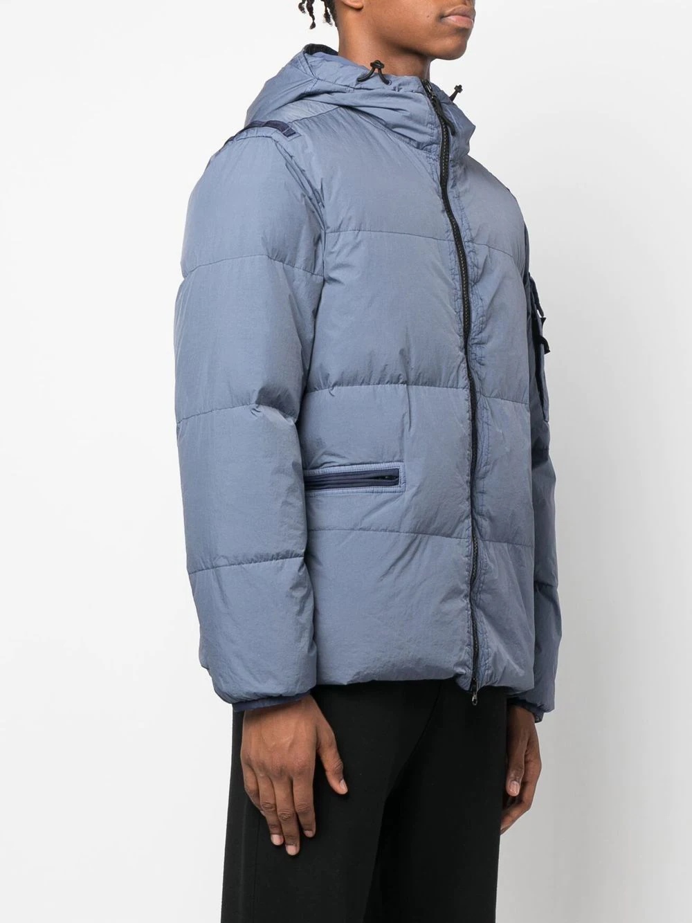 Compass-patch padded jacket - 3