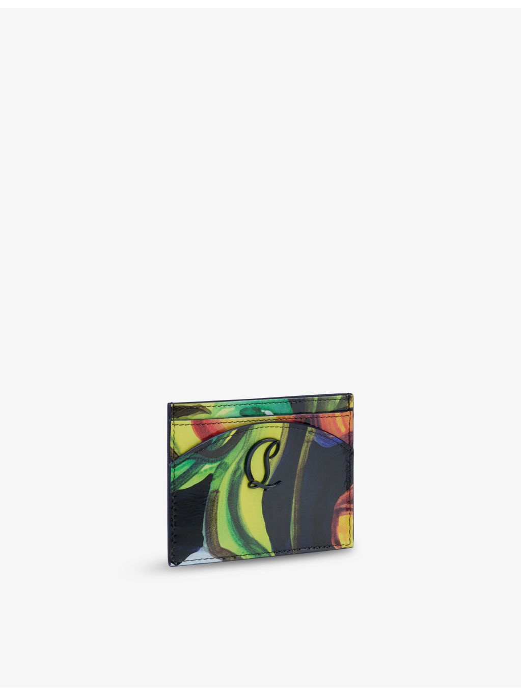 Loubi54 Floral-Print Leather Card Holder - 2