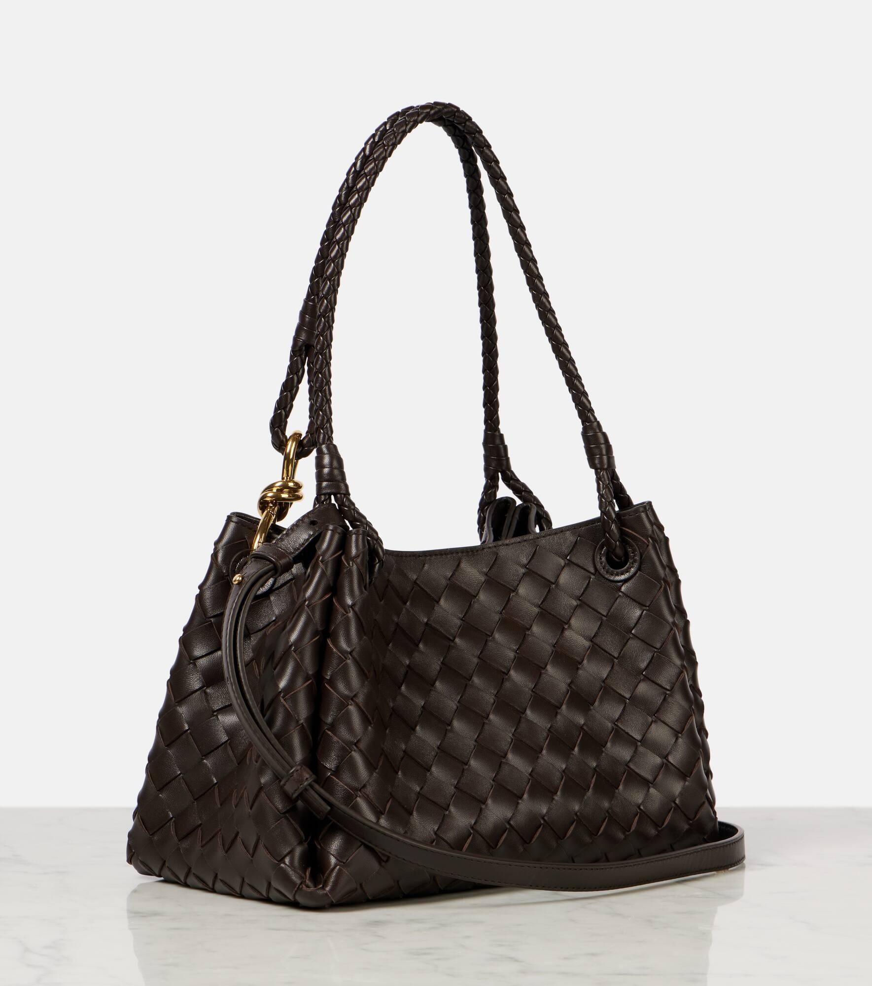 Parachute Medium Intrecciato leather tote bag - 4
