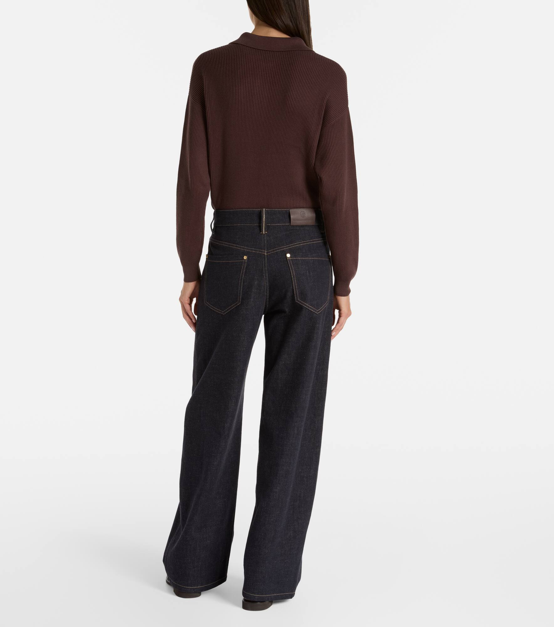 Mid-rise wide-leg jeans - 3
