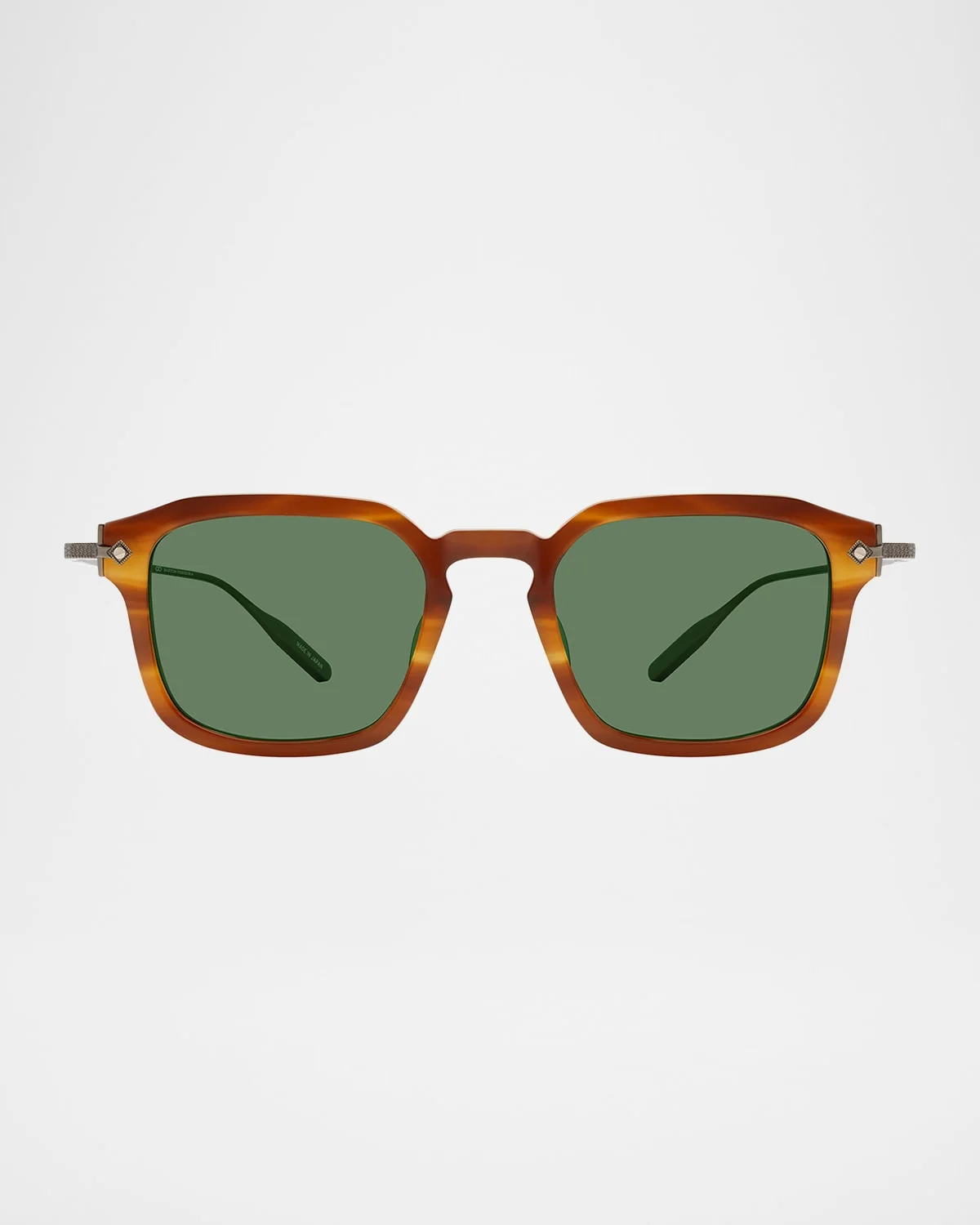 Men's Nolan Acetate & Titanium Rectangular Sunglasses - 1