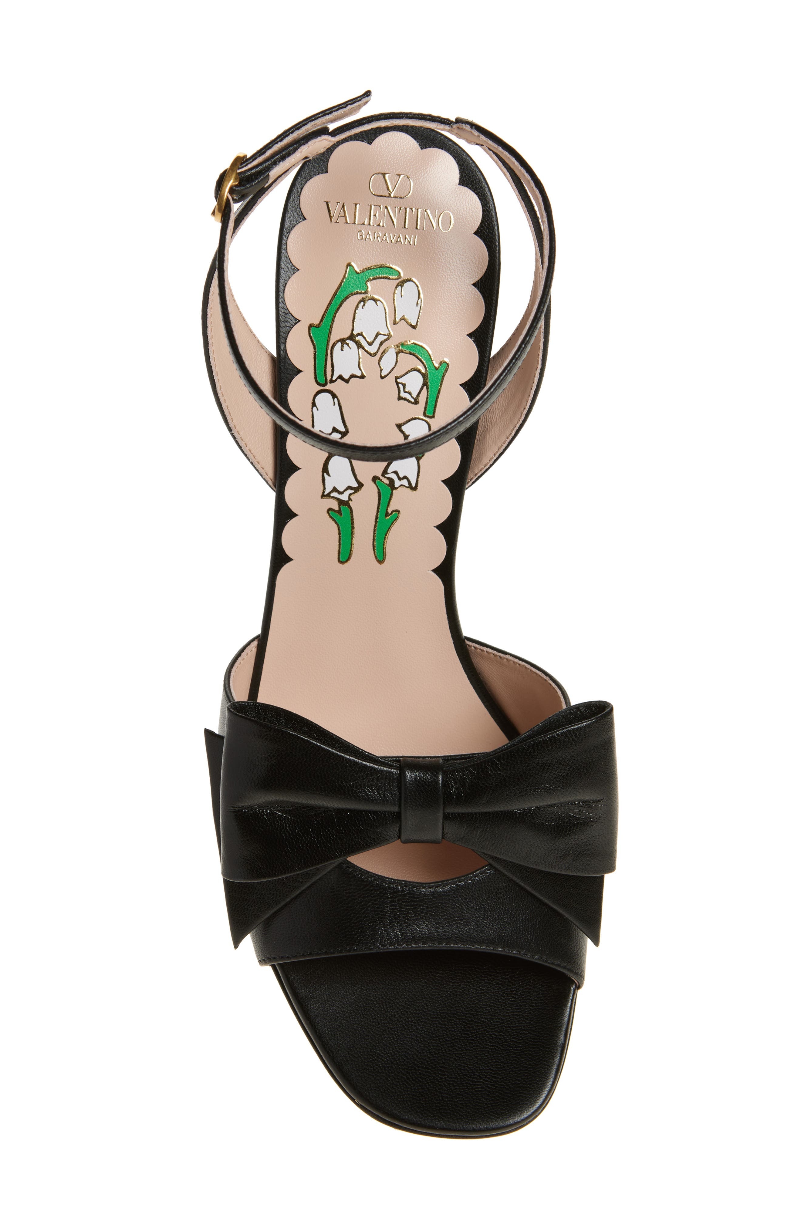 Valentino Garavani Bowow Ankle Strap Sandal in Black at Nordstrom - 6