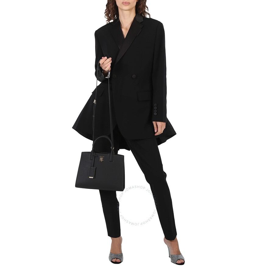 Burberry Black Frances TB Plaque Tote Bag - 3