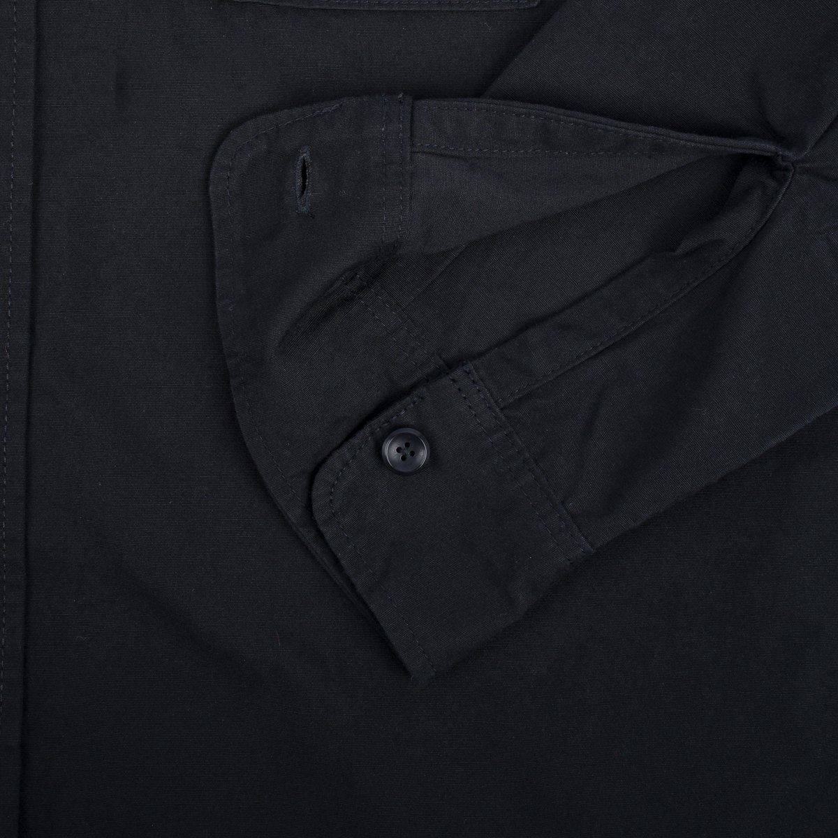IHSH-395-BLK 7oz Fatigue Cloth Work Shirt - Black - 11