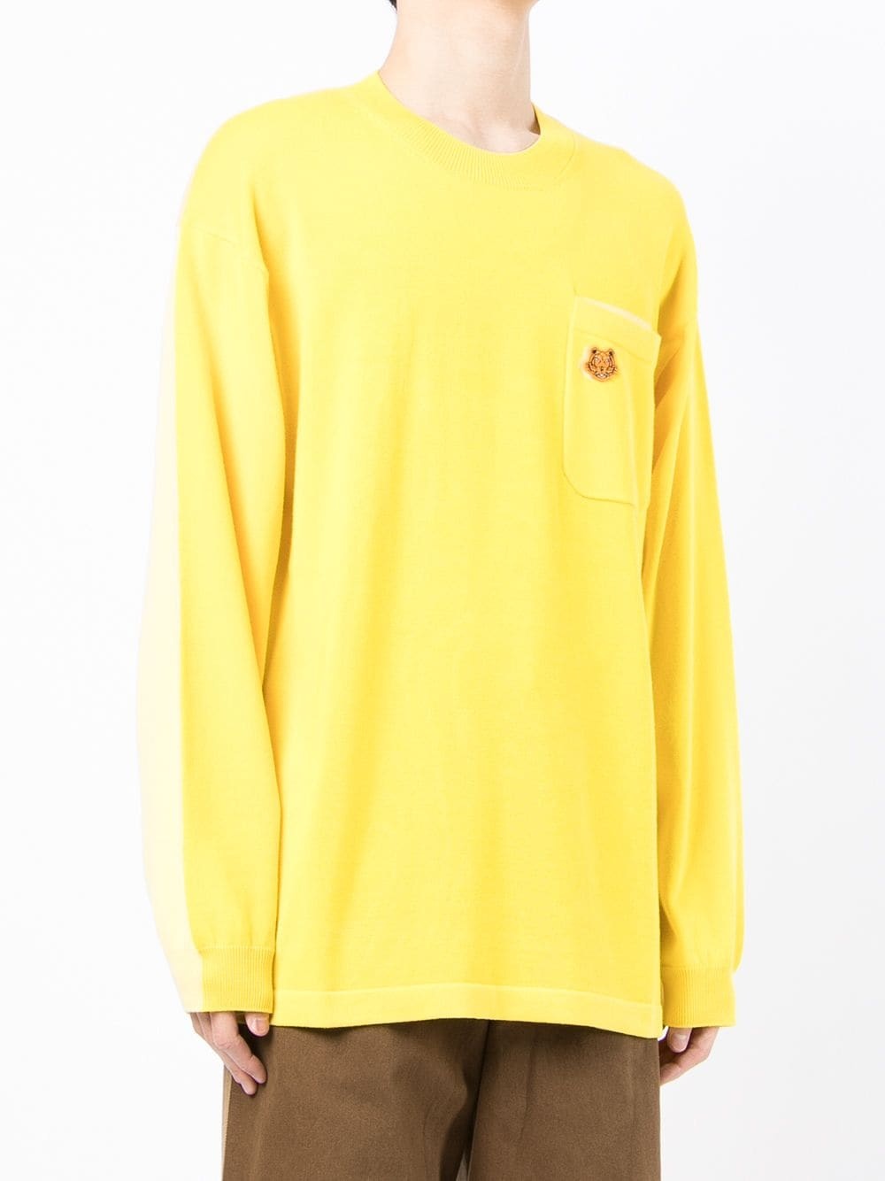 logo-patch crew neck sweatshirt - 3