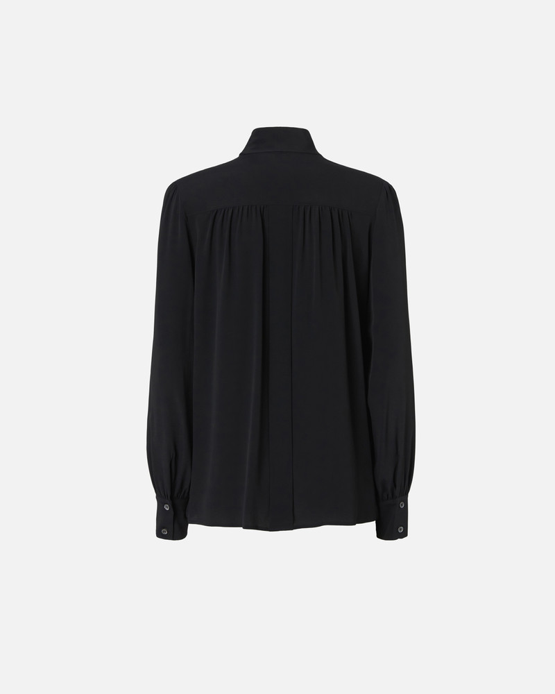 SILK-BLEND SHIRT 와 BOW 6
