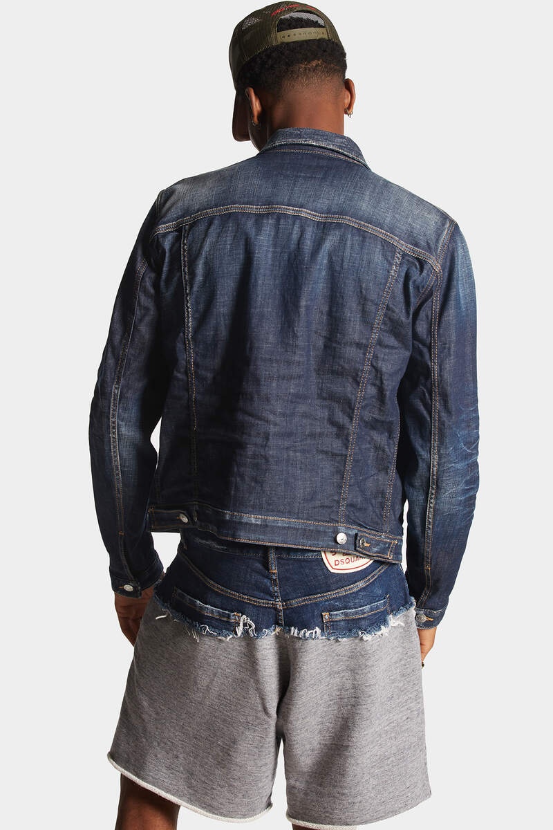 DARK CLEAN WASH DAN DENIM JACKET - 4