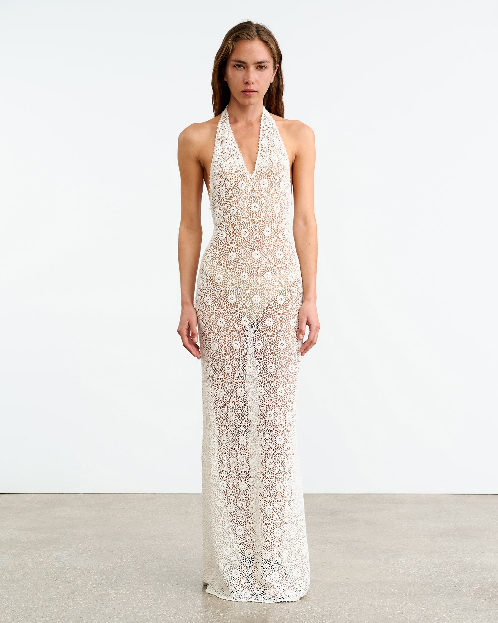 EDDIE KNIT HALTER DRESS - 2