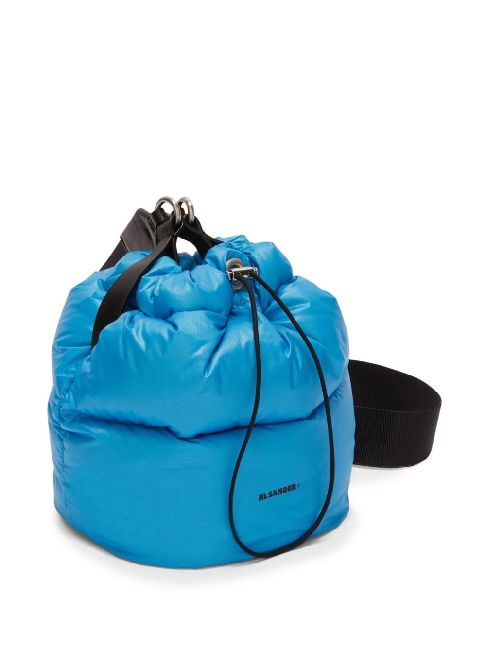 Jil Sander Small logo-print Leather Shoulder Bag - Blue