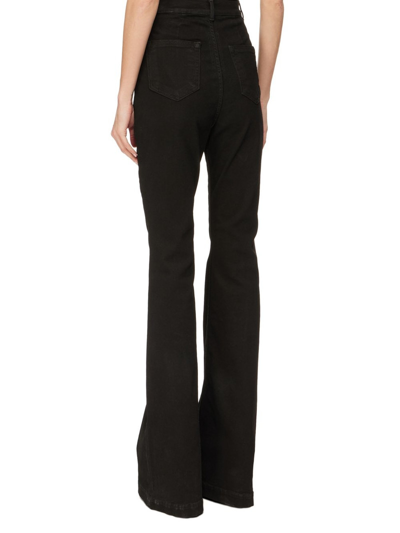 BLACK HIGH WAIST JEANS WITH CLIC FIVE POCKETS 3