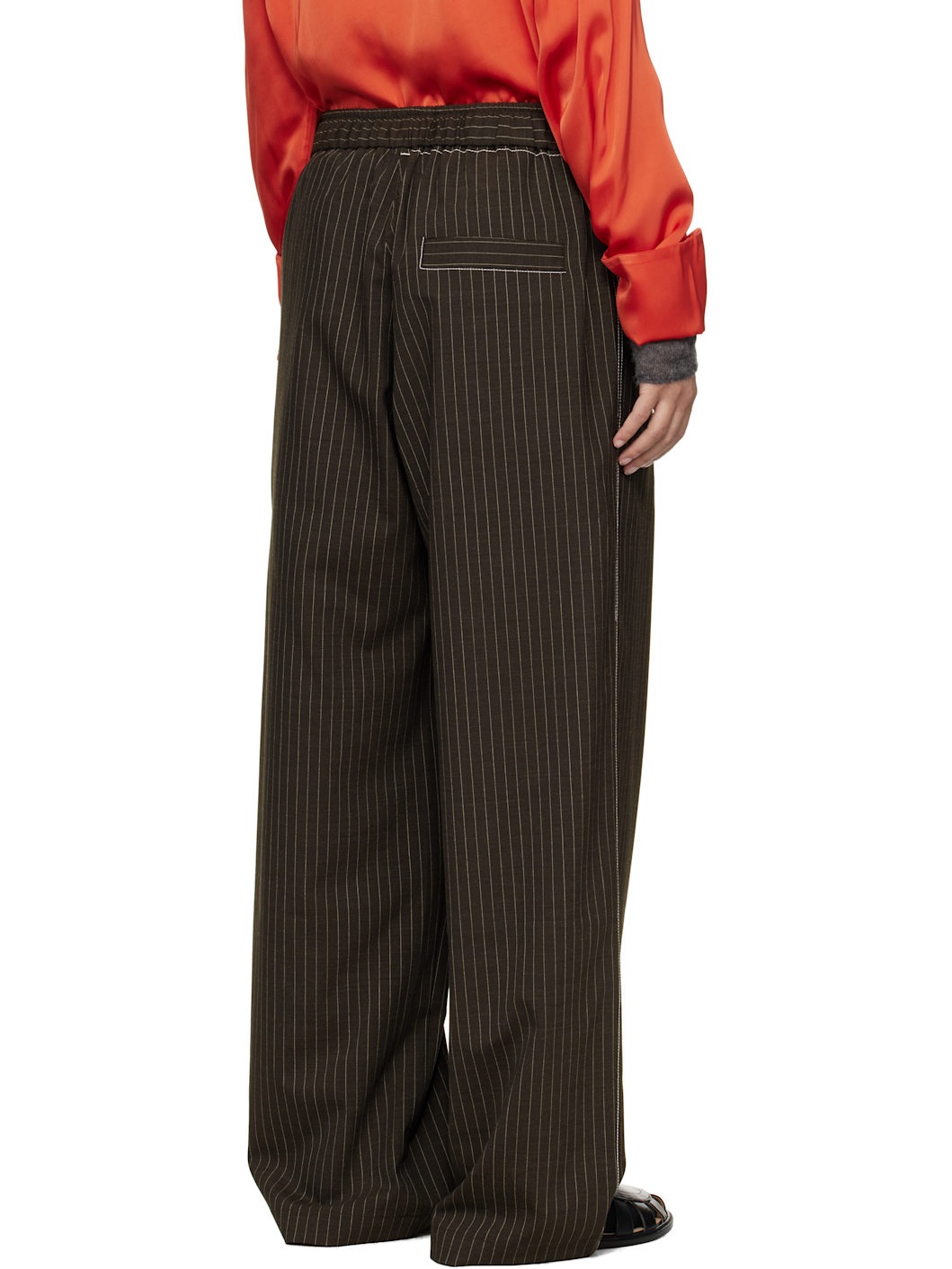 Brown Tailoring Relaxed Trousers - 3