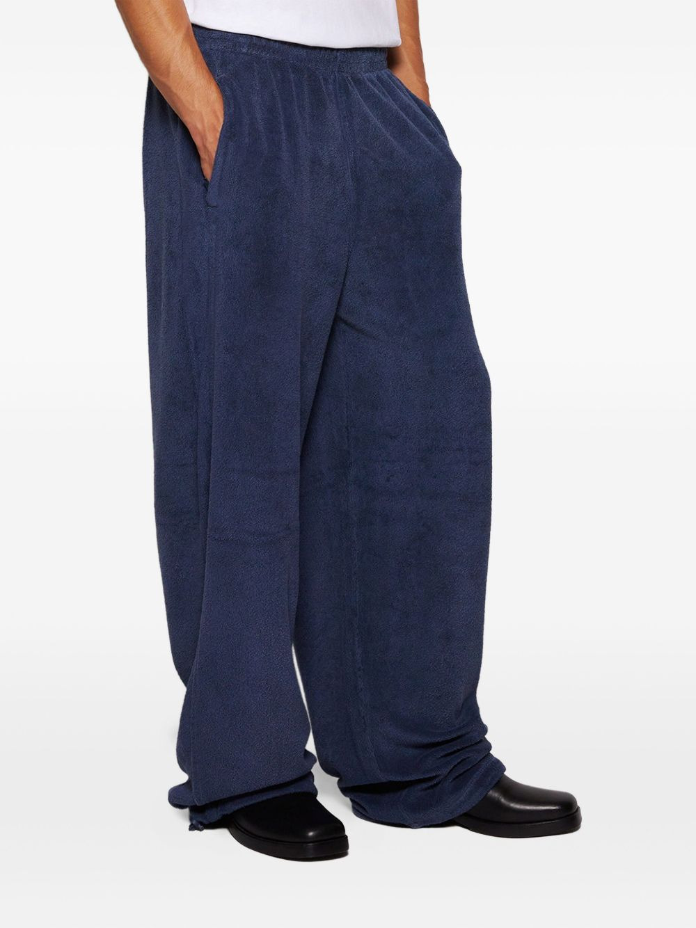 embroidered fleece trousers - 3
