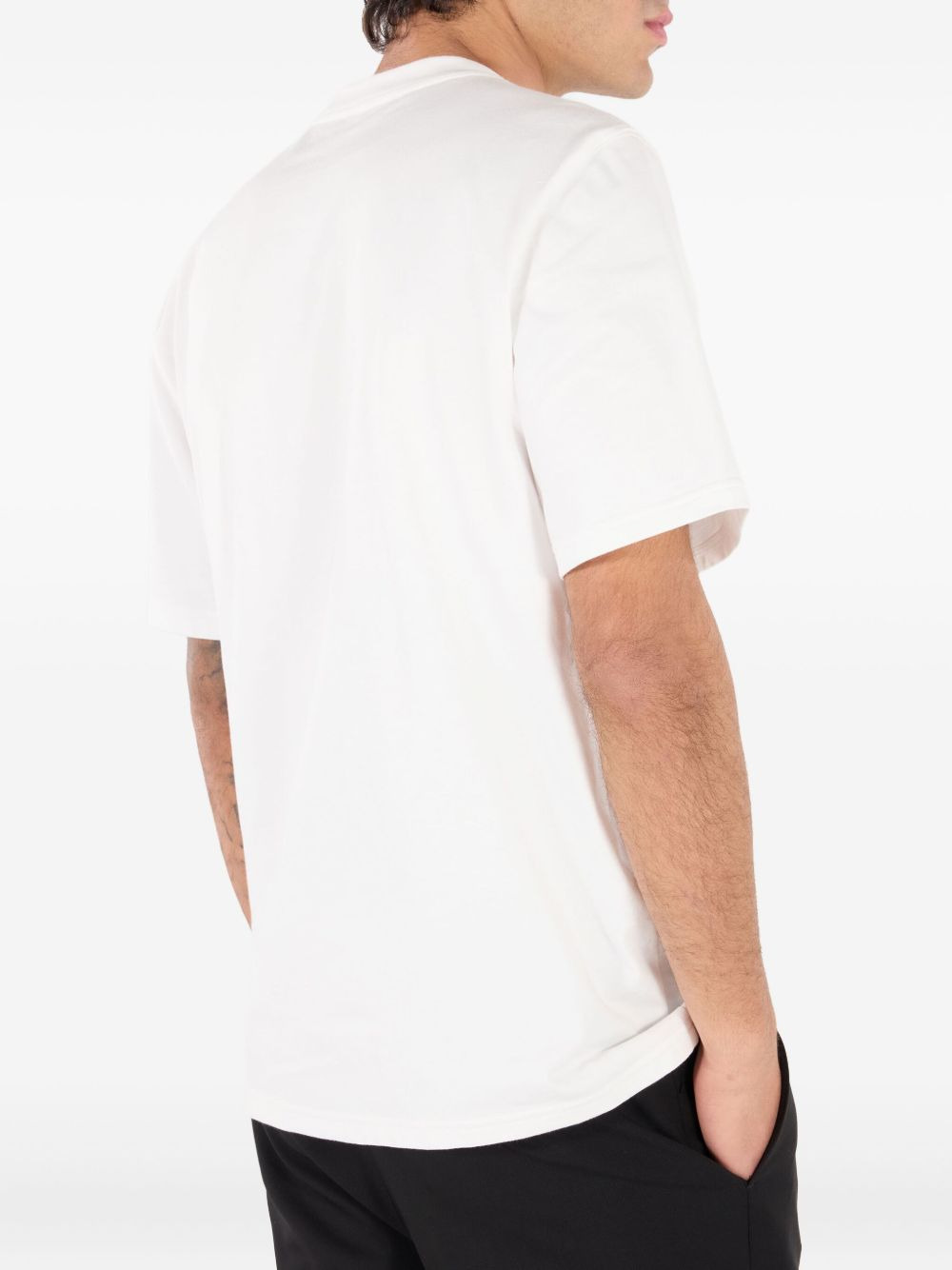 logo-embroidered T-shirt - 7