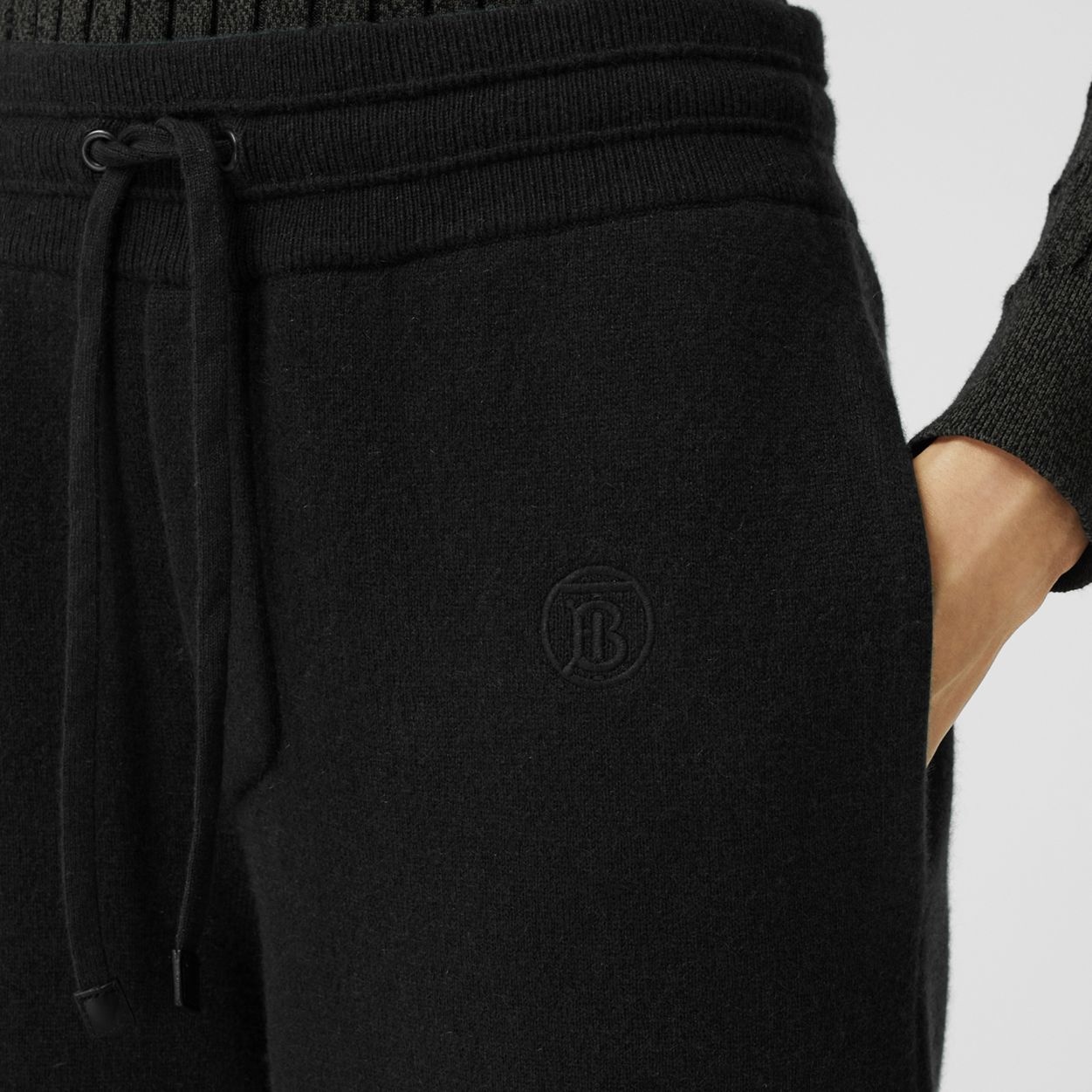 Monogram Motif Cashmere Blend Jogging Pants - 3