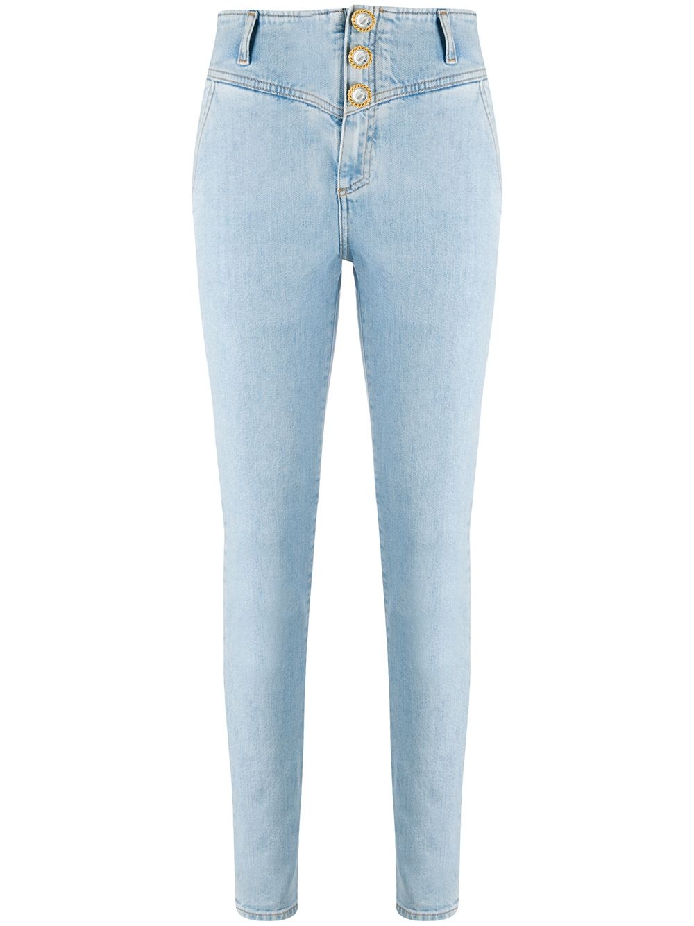 high-rise skinny jeans - 1