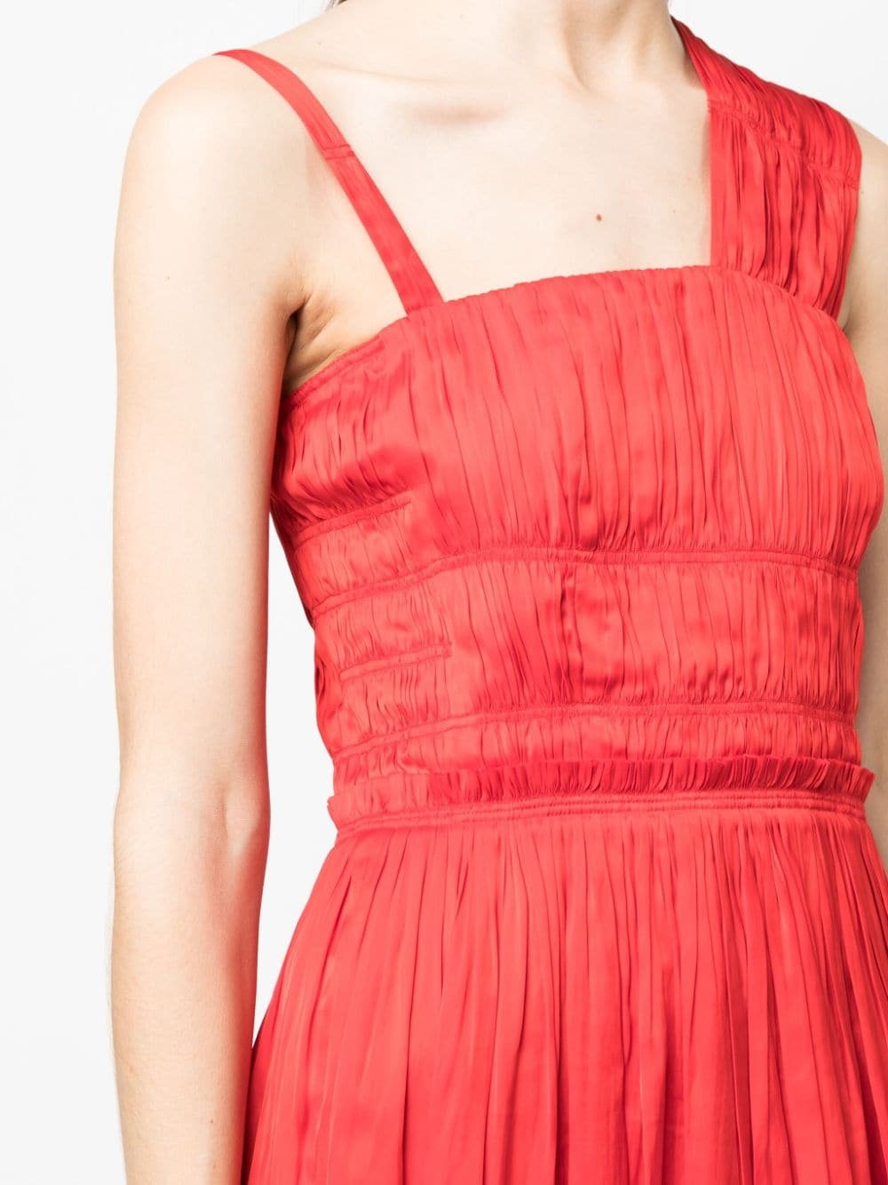 Roselie satin pleated dress - 5