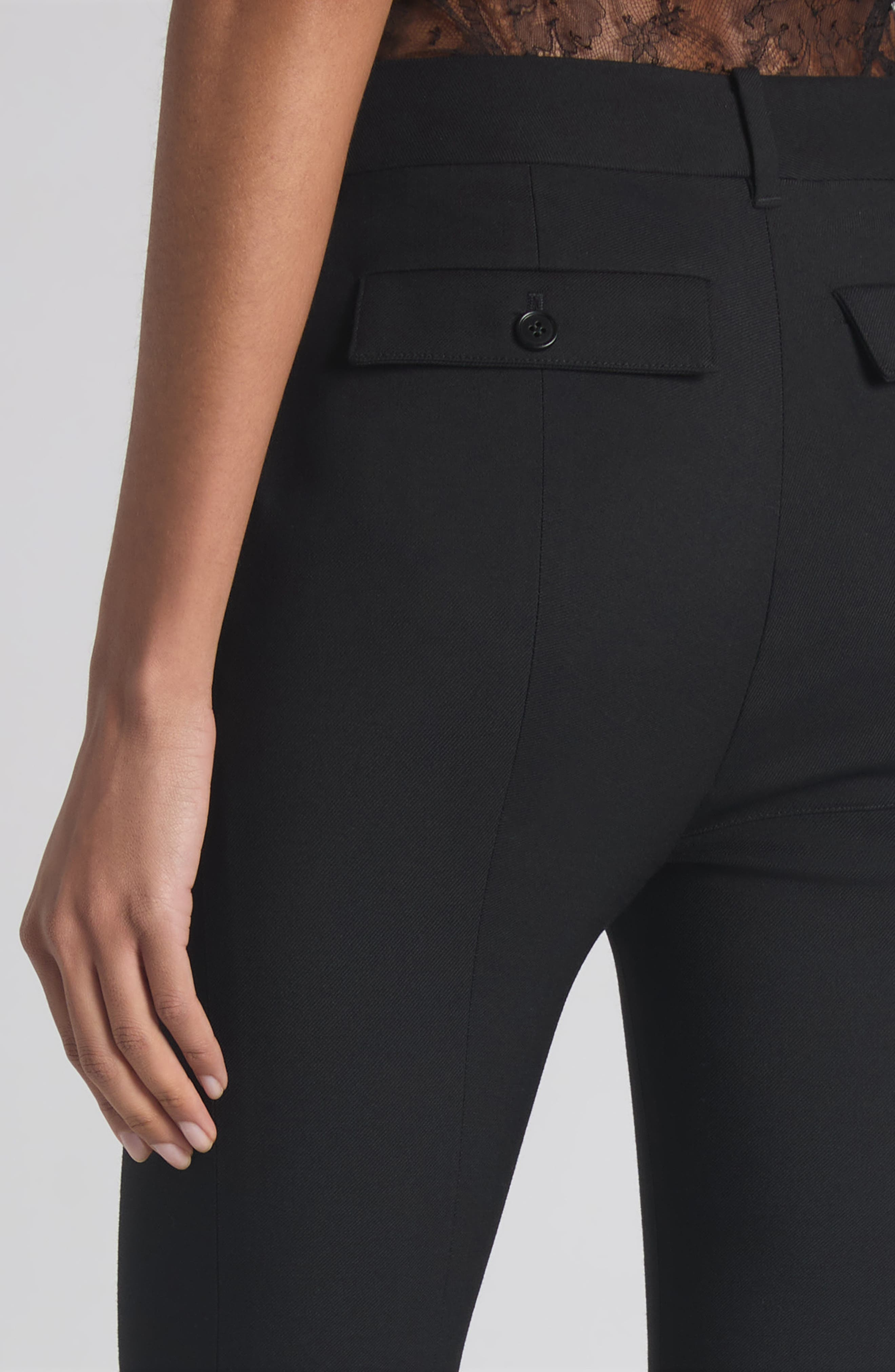 McQueen Wool Stretch Gabardine Skinny Trousers in Black at Nordstrom - 5