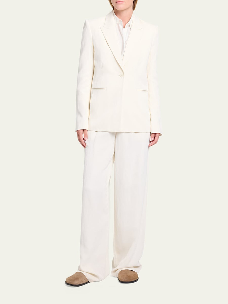 TWP Her Fit Blazer in Coated Viscose Linen outlook