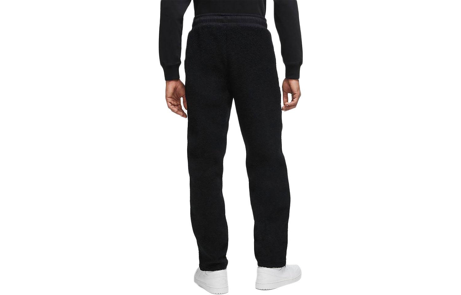 Air Jordan 23 Drawstring polar fleece Splicing Casual Sports Long Pants Black CV1099-010 - 2