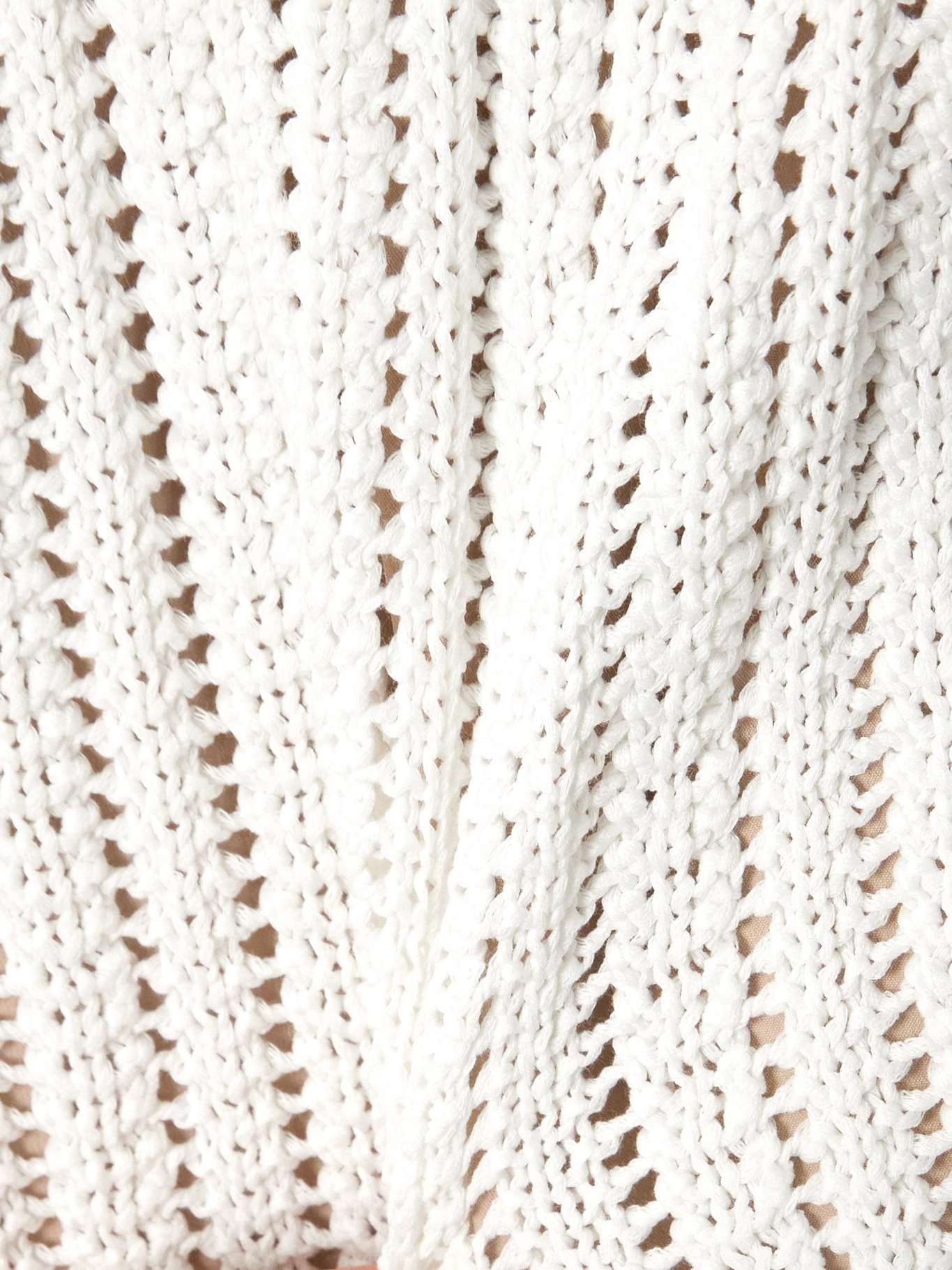 Open-knit cotton shorts White - 4